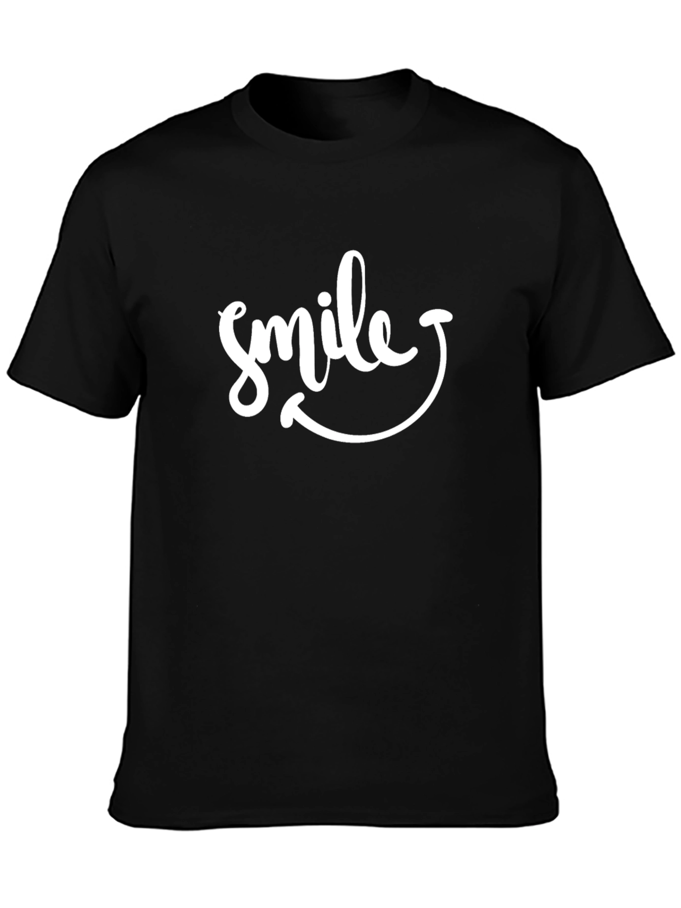 Black Smile Graphic Tee - Comfort & Style! view 3