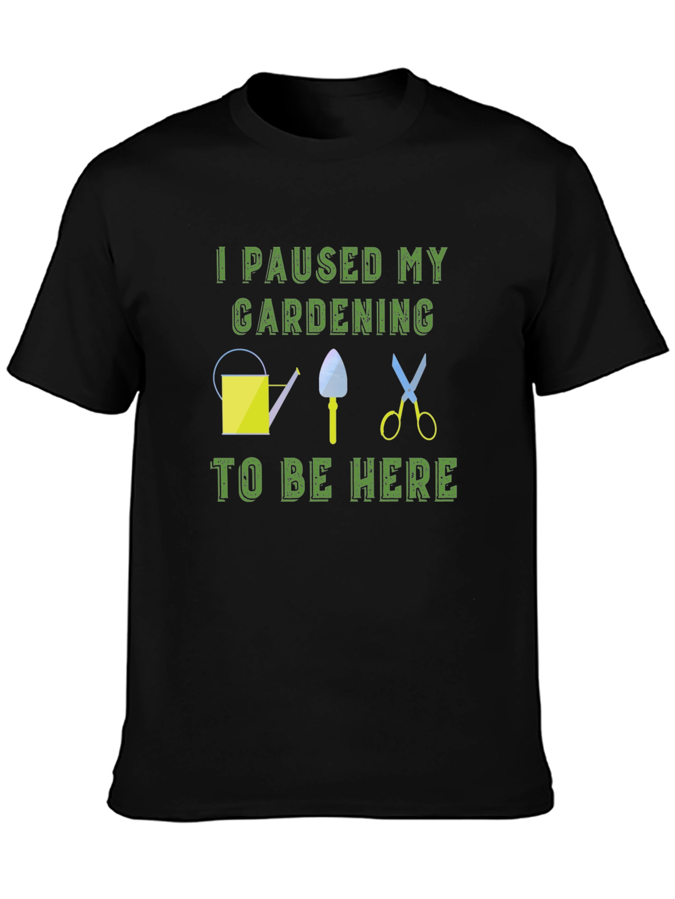 Black Gardening Humor T-Shirt view 3