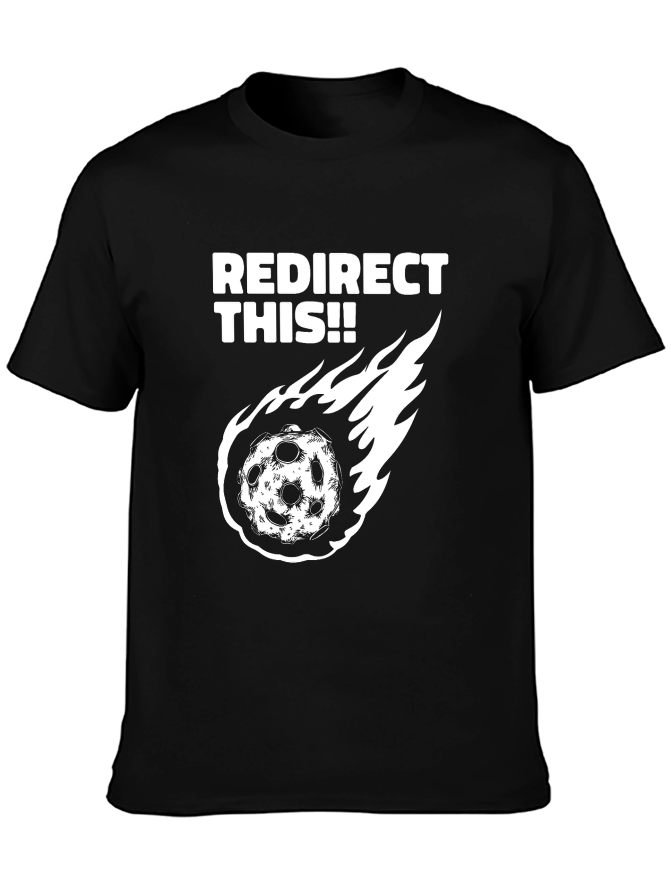 Black Redirect This Graphic Tee view 3