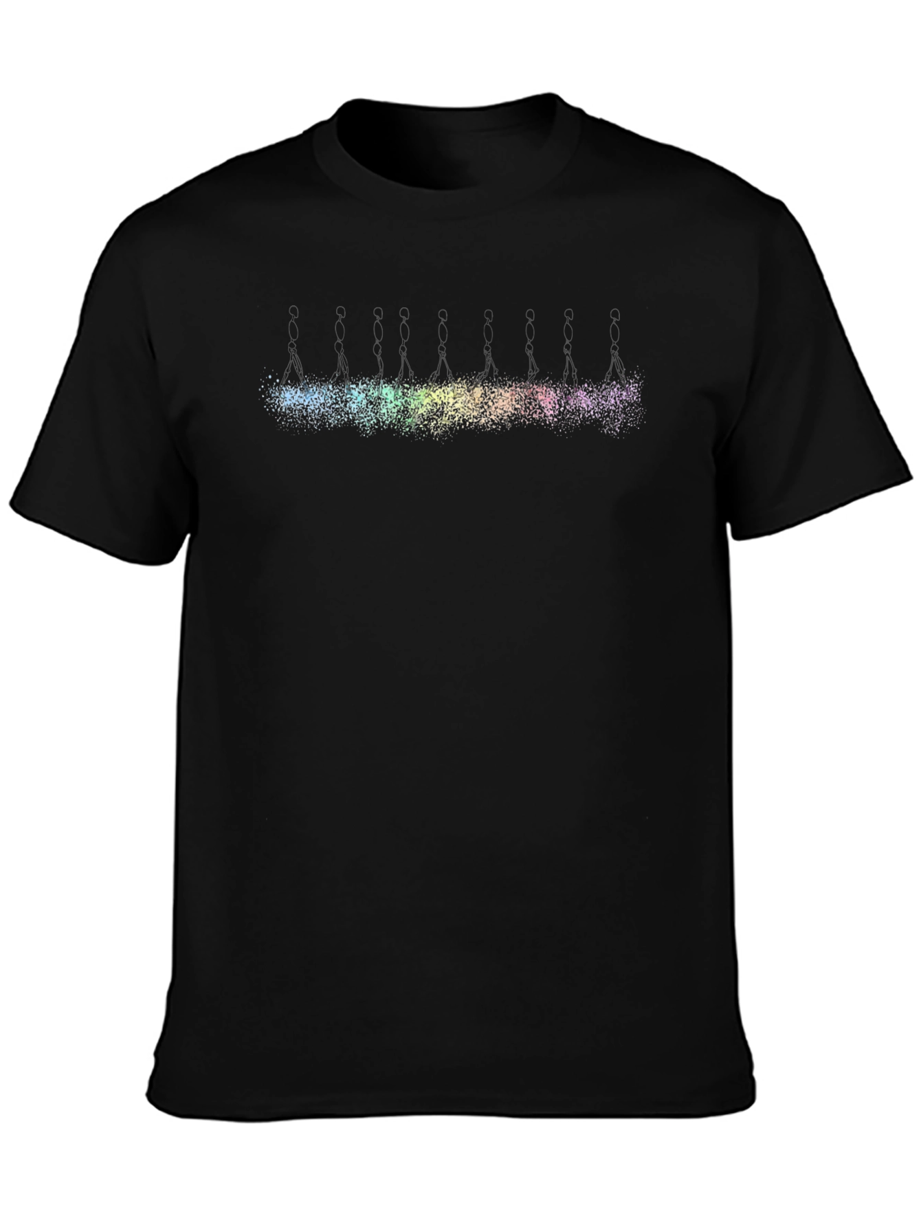 Black Nebula Spectrum Tee - Black Cotton Blend view 3