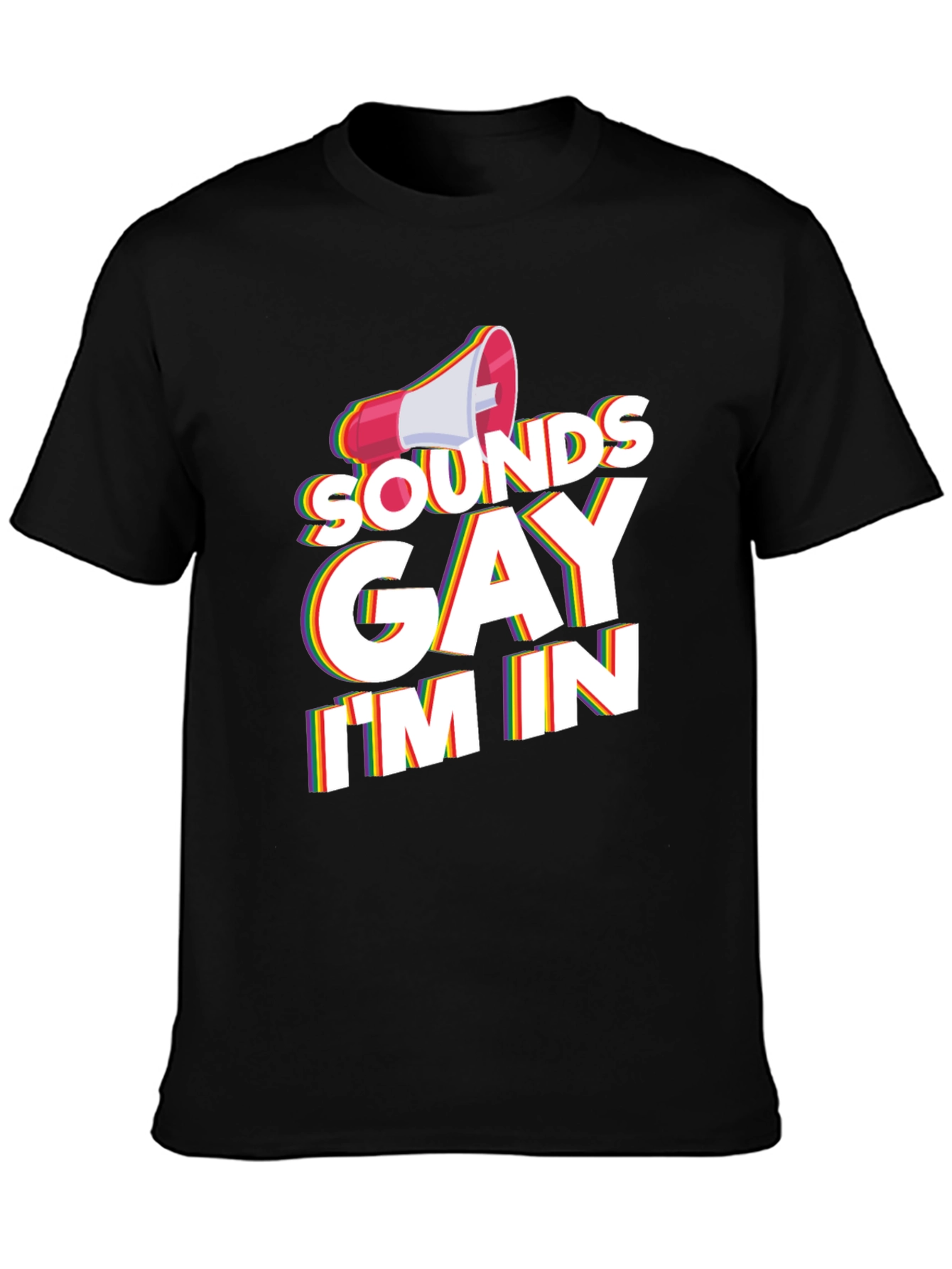 Black Sounds Gay I'm In T-Shirt view 3