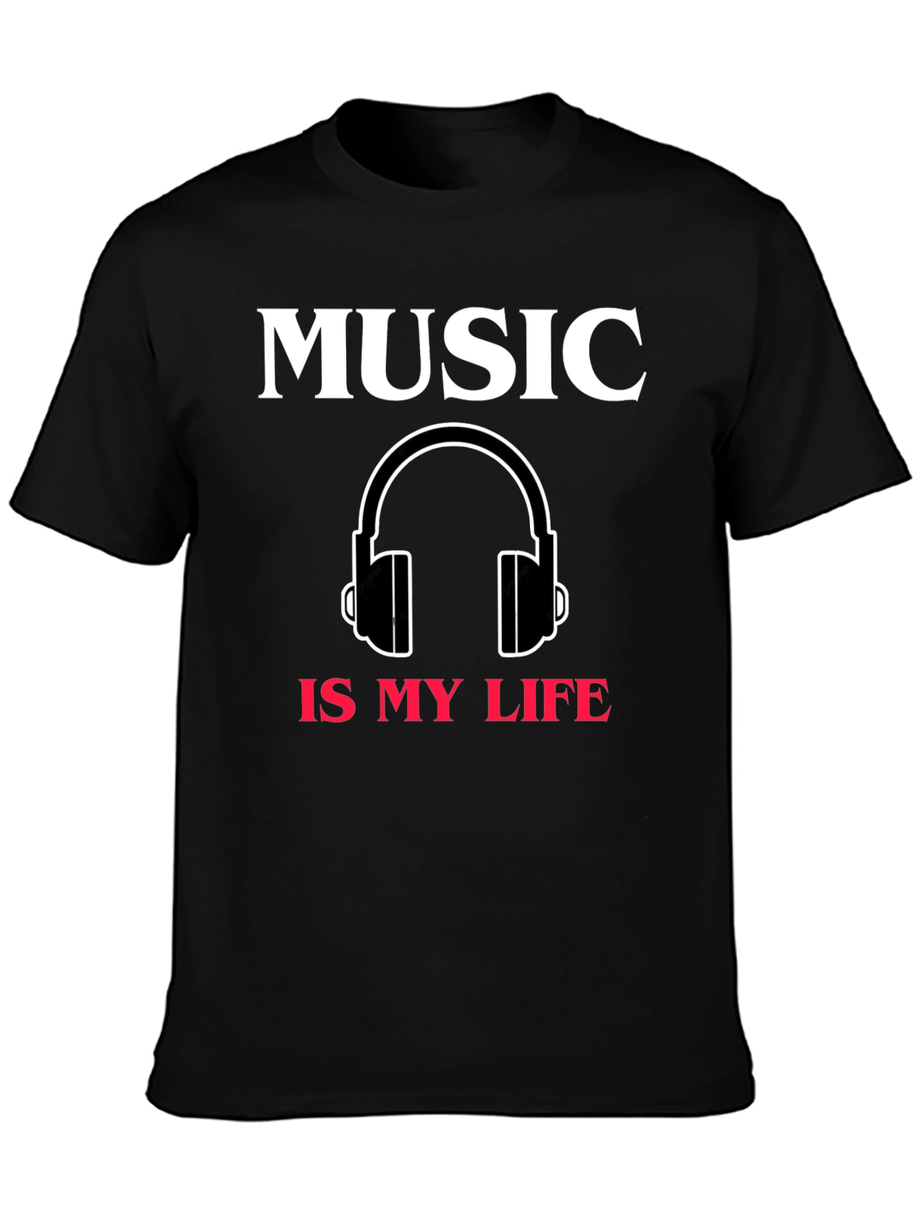 Black Music Is My Life T-Shirt | Musician Tee view 3