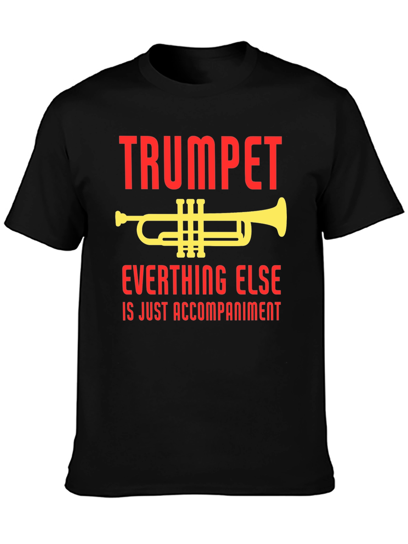 Black Trumpet Everything Else Accompaniment T-Shirt view 3