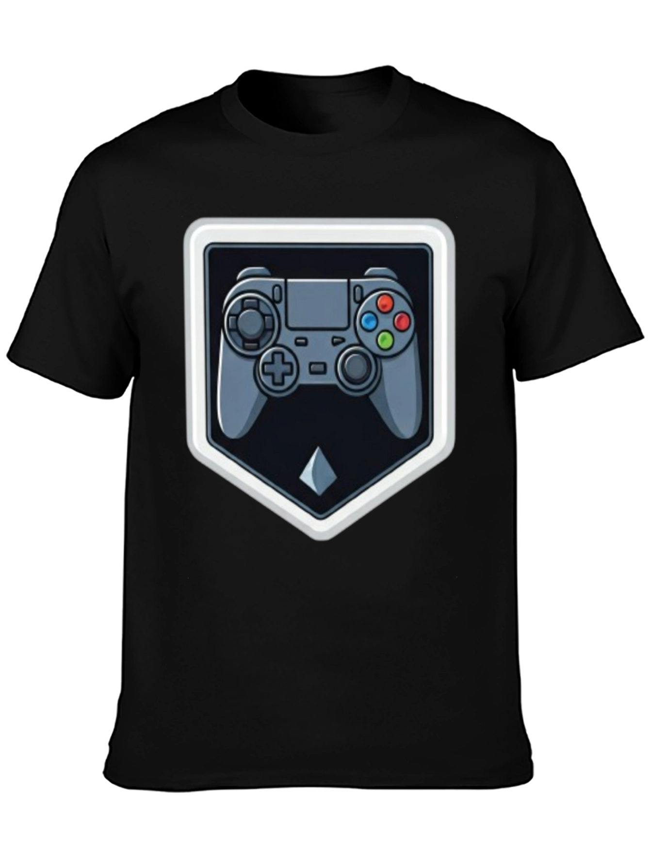 Black Gaming Controller Graphic Tee - Gamer Style view 3