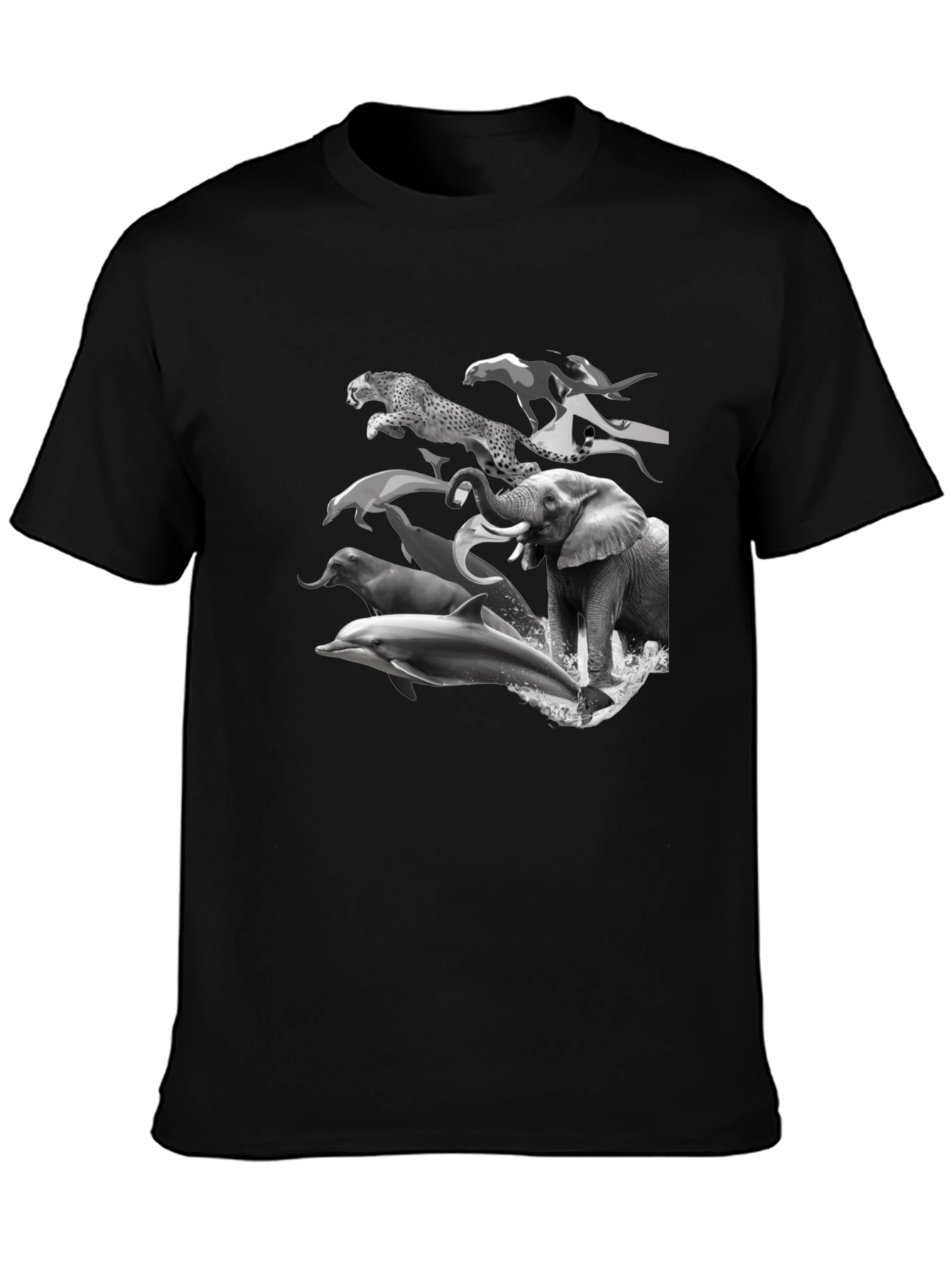 Black Animal Kingdom Black T-Shirt view 3