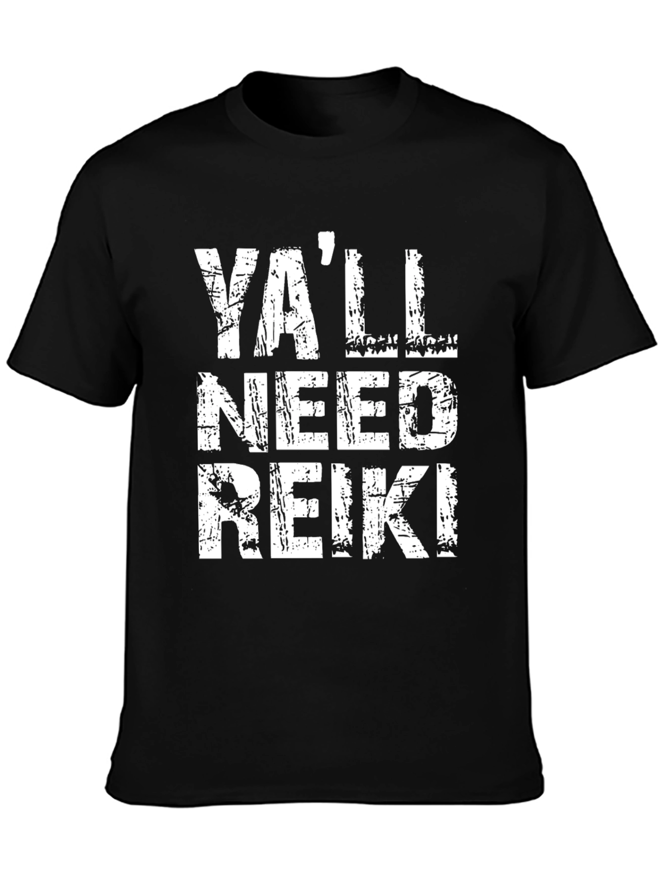 Black Ya'll Need Reiki T-Shirt - Funny Spiritual Tee view 3