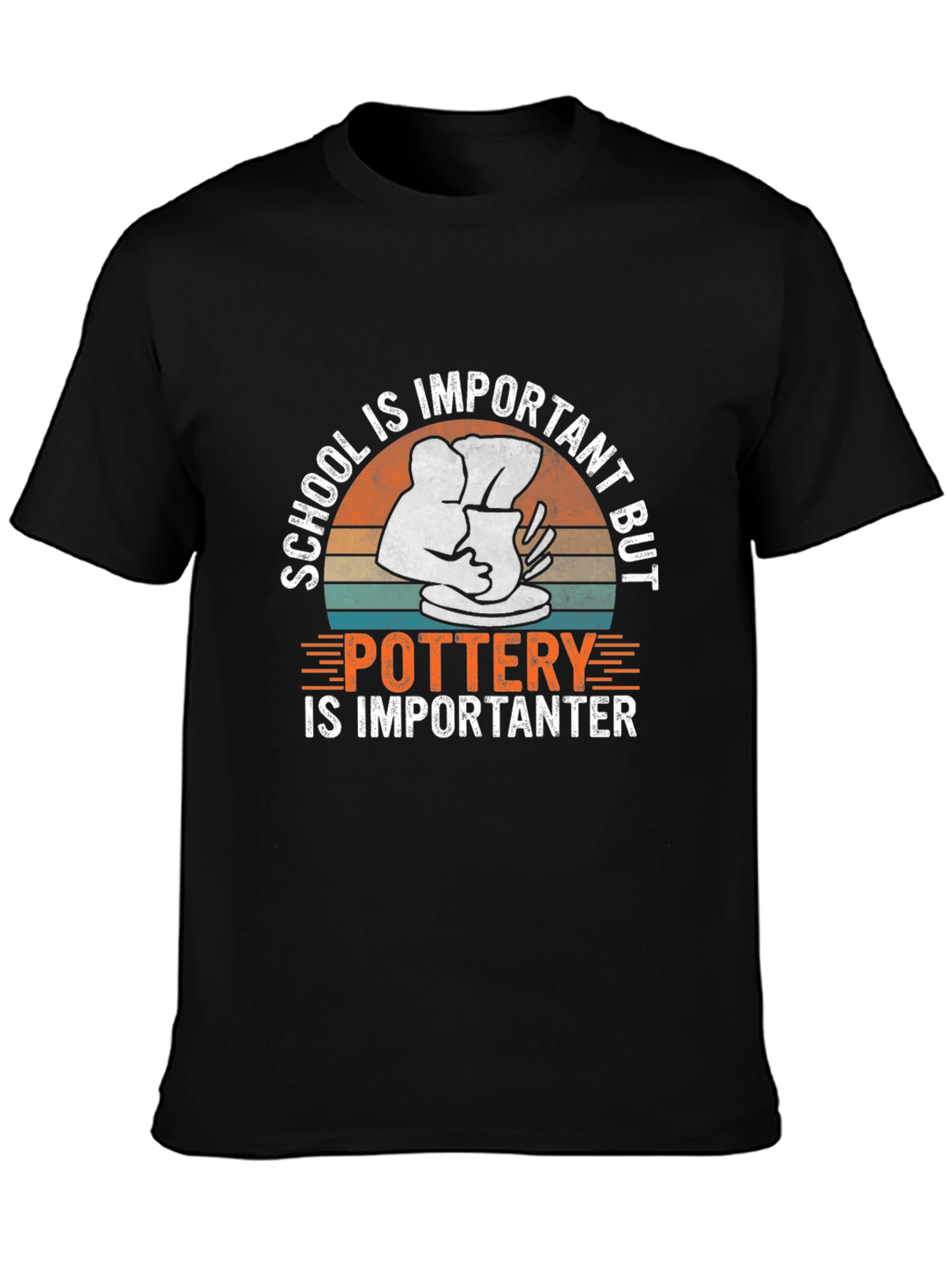 Black Pottery is Importanter T-Shirt view 3