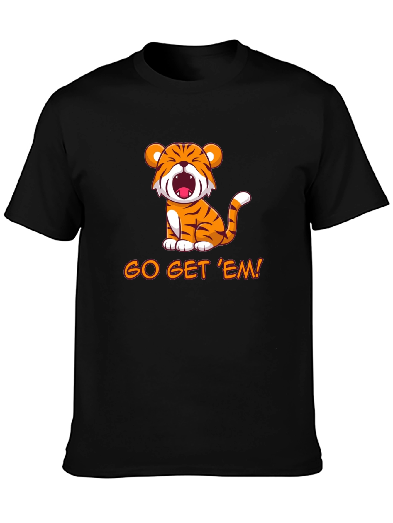 Black Go Get 'Em! Tiger Graphic Tee view 3