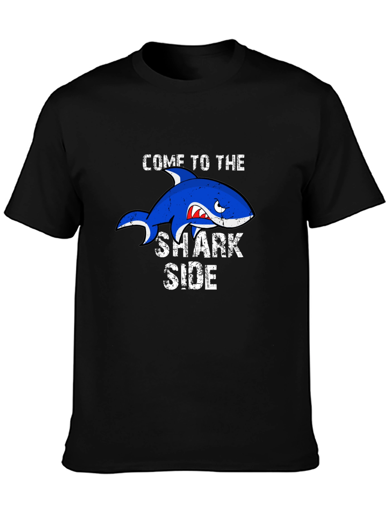 Black Come to the Shark Side Graphic T-Shirt view 3