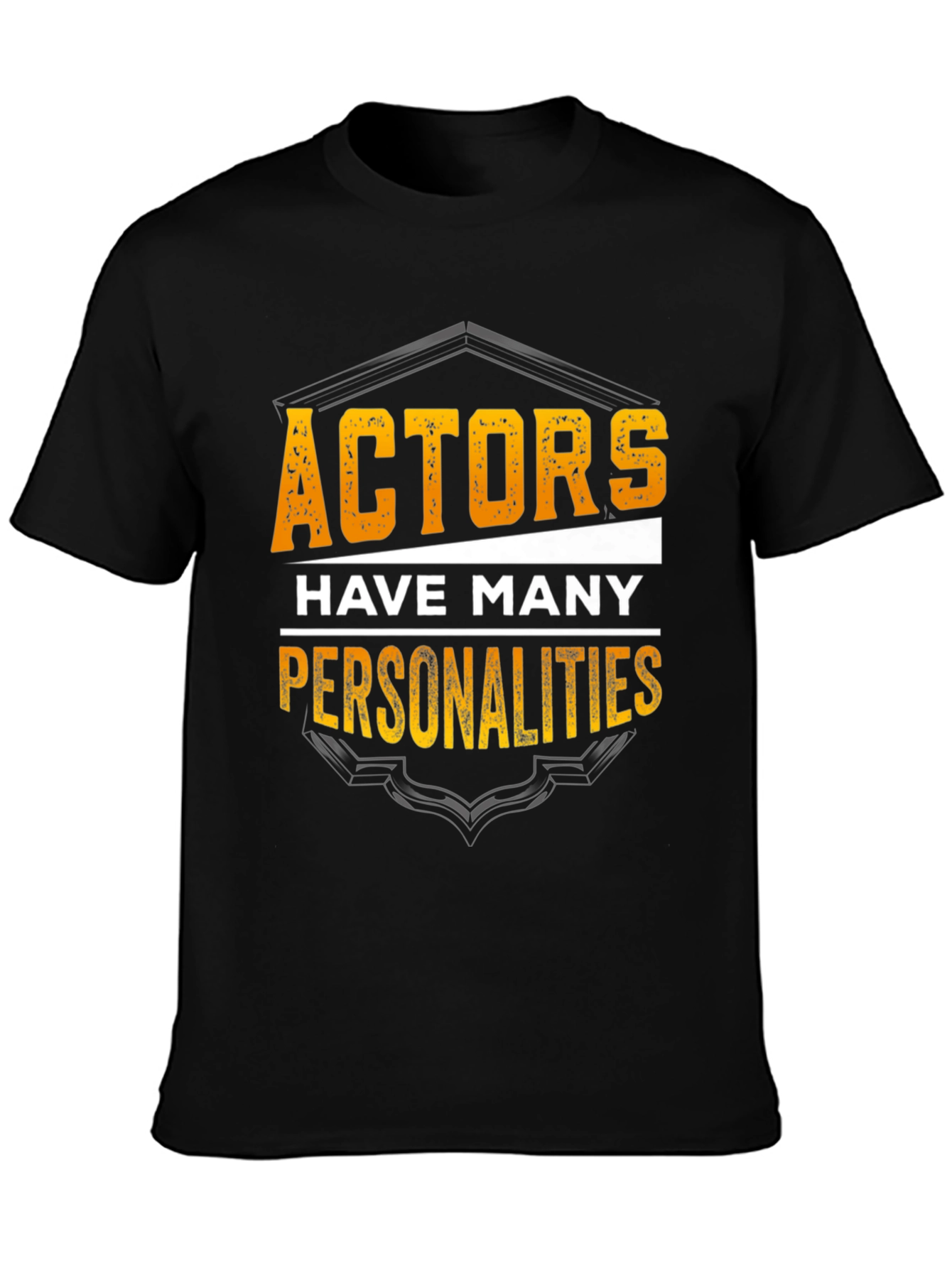 Black Actors Have Many Personalities Black T-Shirt view 3