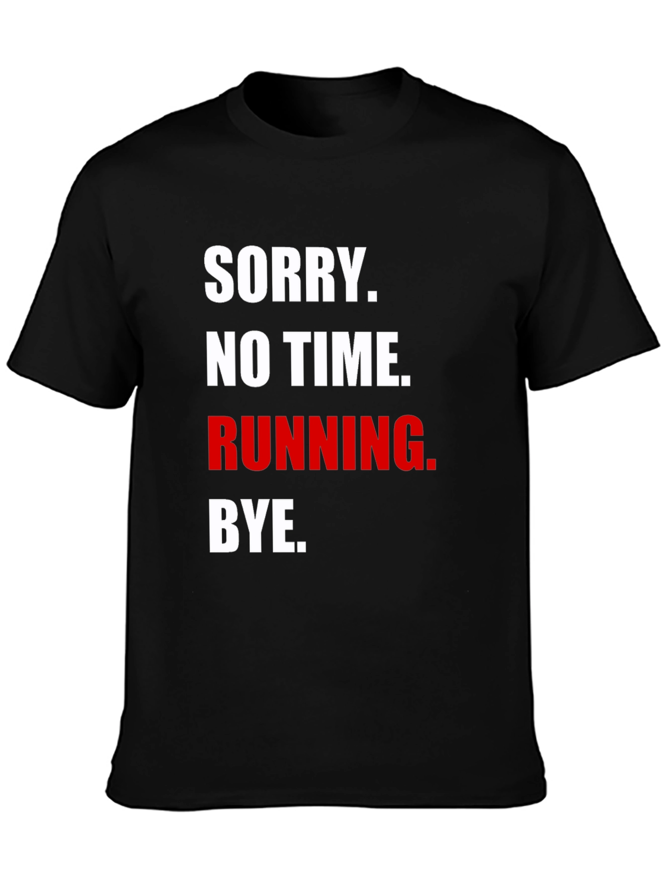 Black Running Excuse Graphic Tee view 3