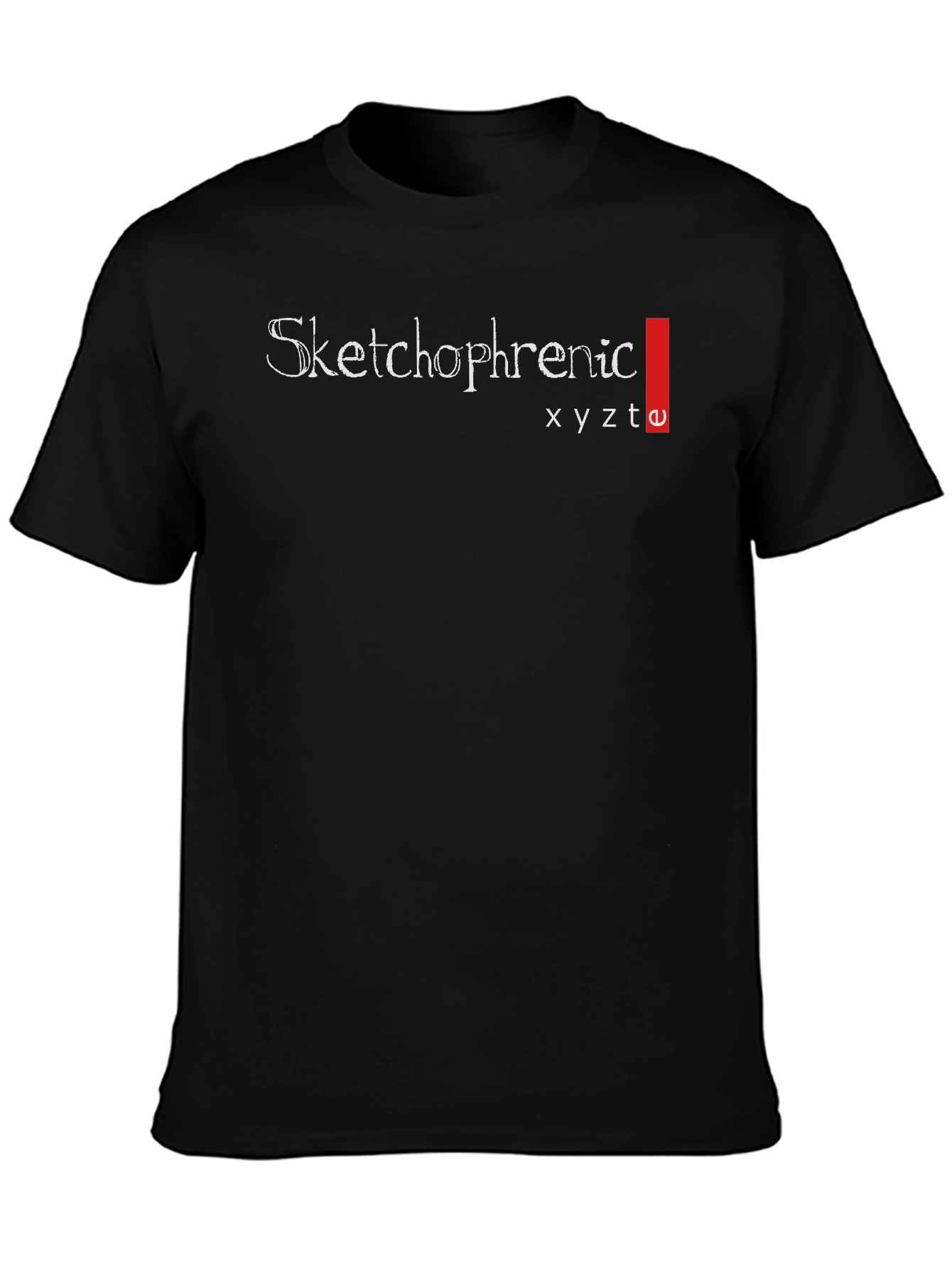 Black Sketchophrenic Black Graphic Tee view 3