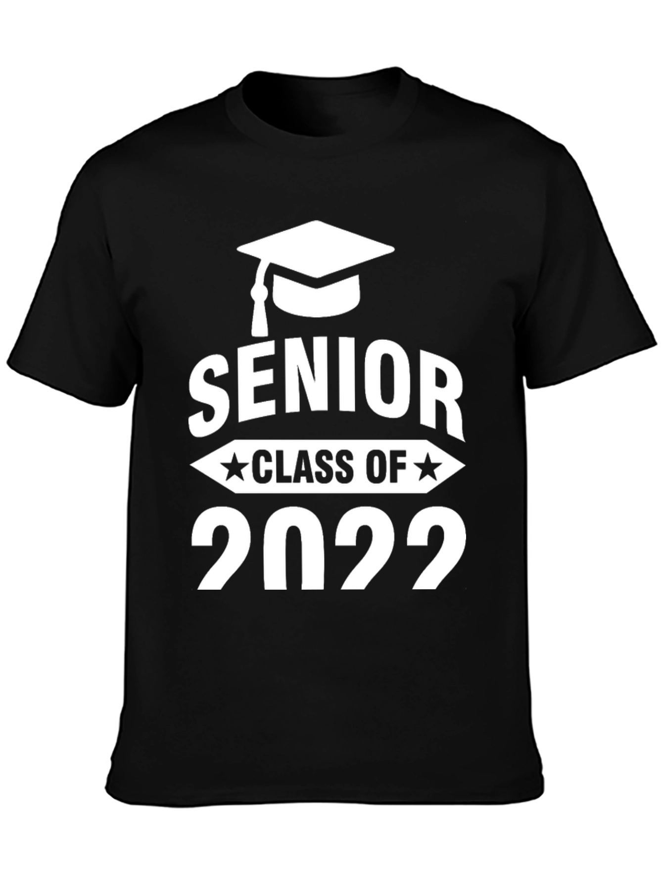 Black Senior Class of 2022 Graduation T-Shirt view 3