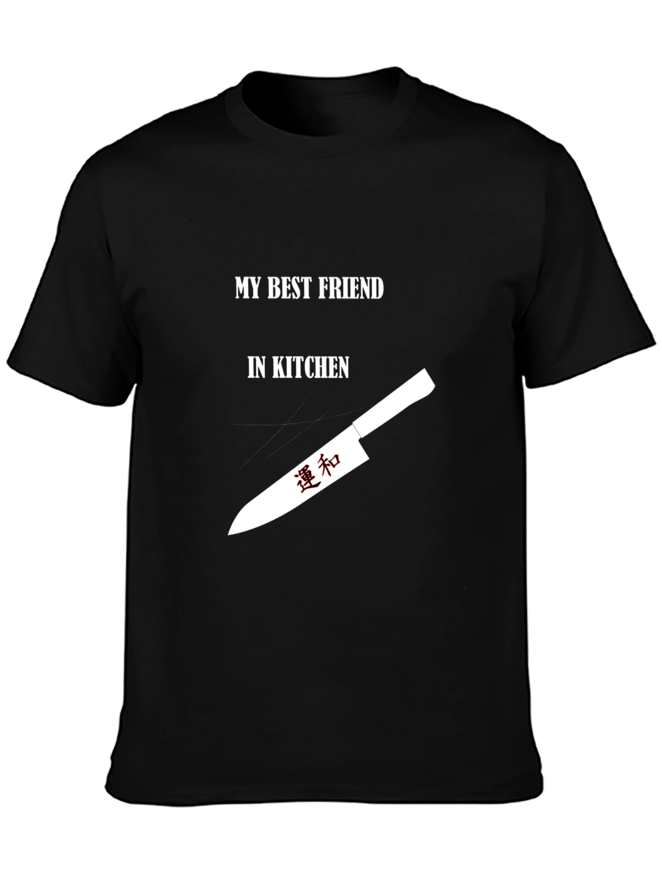 Black Best Friend in Kitchen T-Shirt view 3