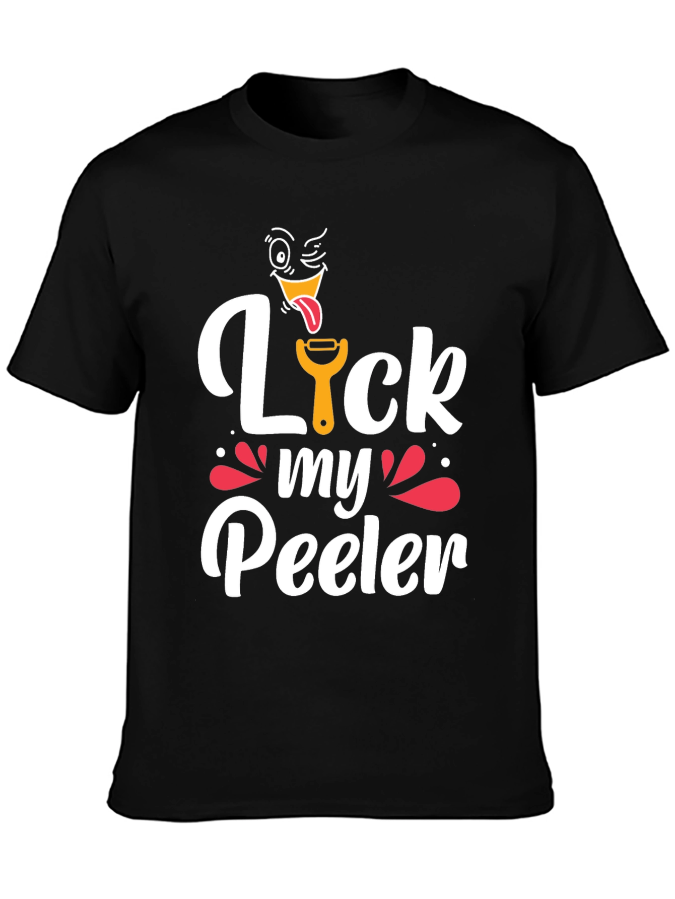 Black Lick My Peeler Graphic T-Shirt view 3