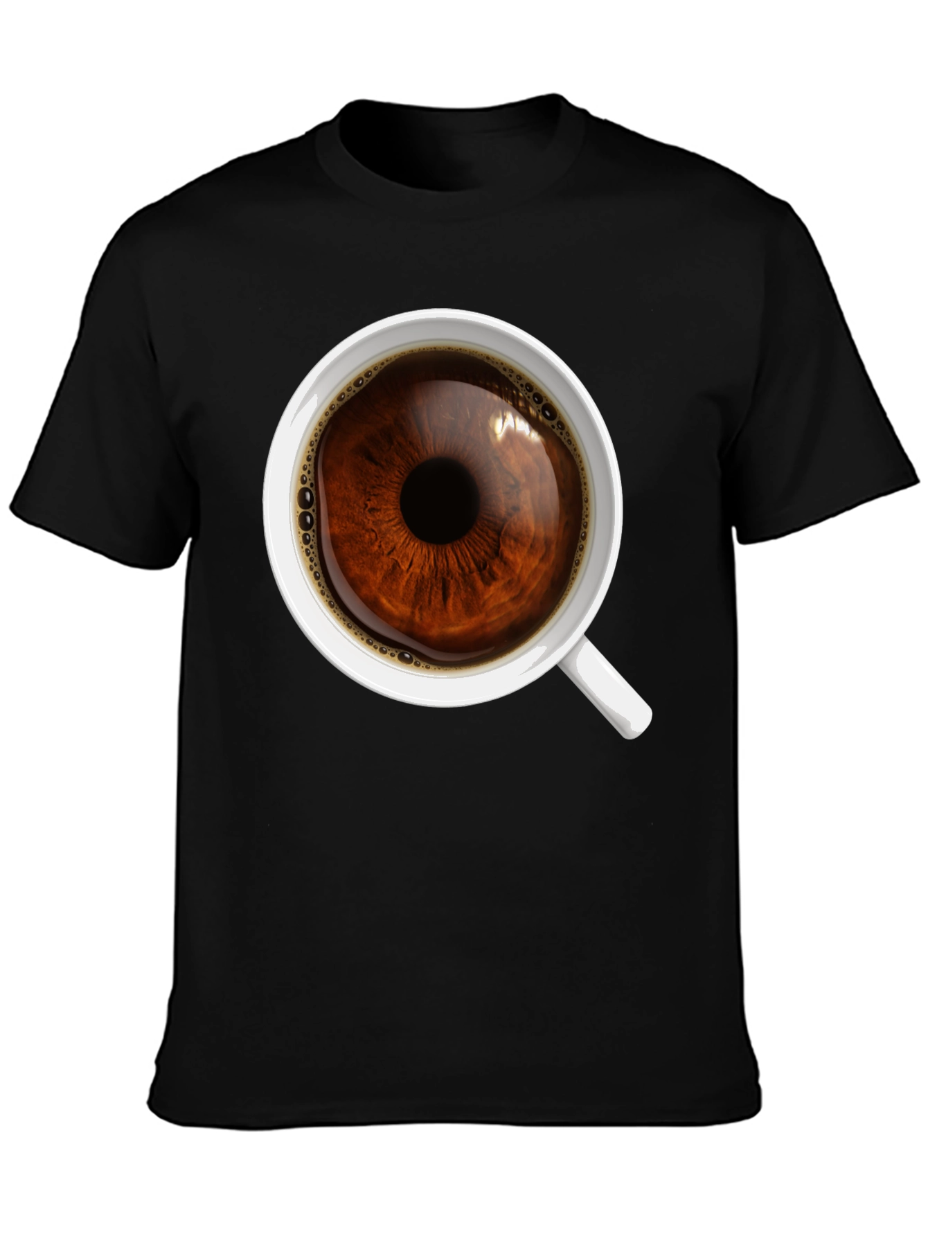Black Eye See Coffee T-Shirt - Unique Graphic Tee view 3