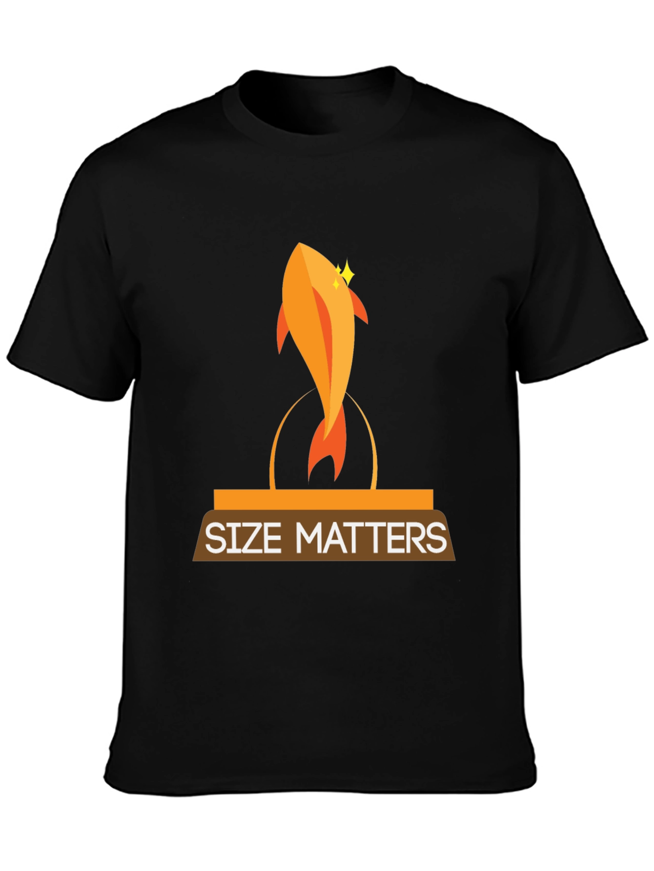 Black Size Matters Graphic Tee view 3