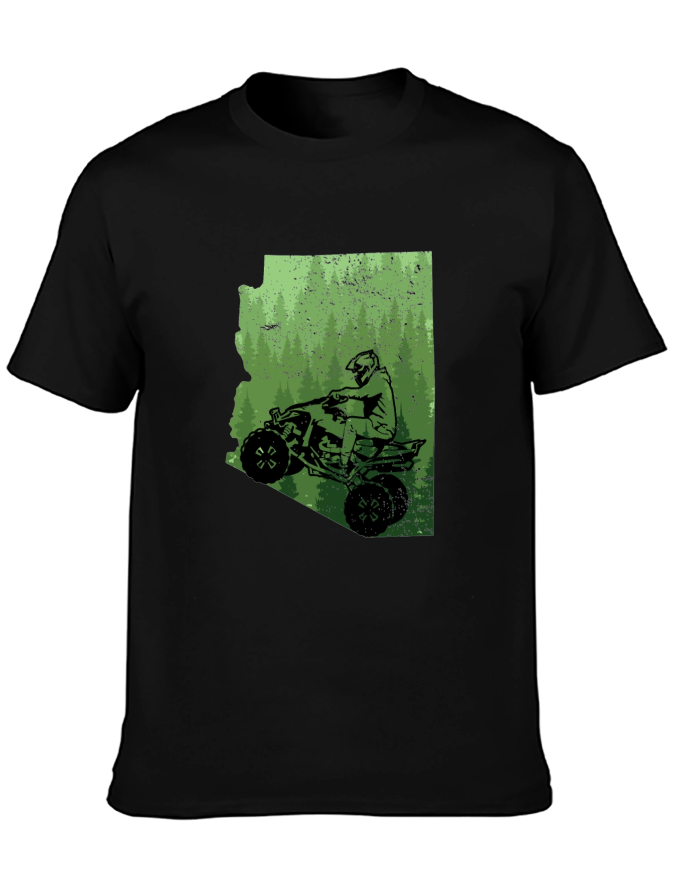 Black Arizona ATV Ride T-Shirt - Black Graphic Tee view 3