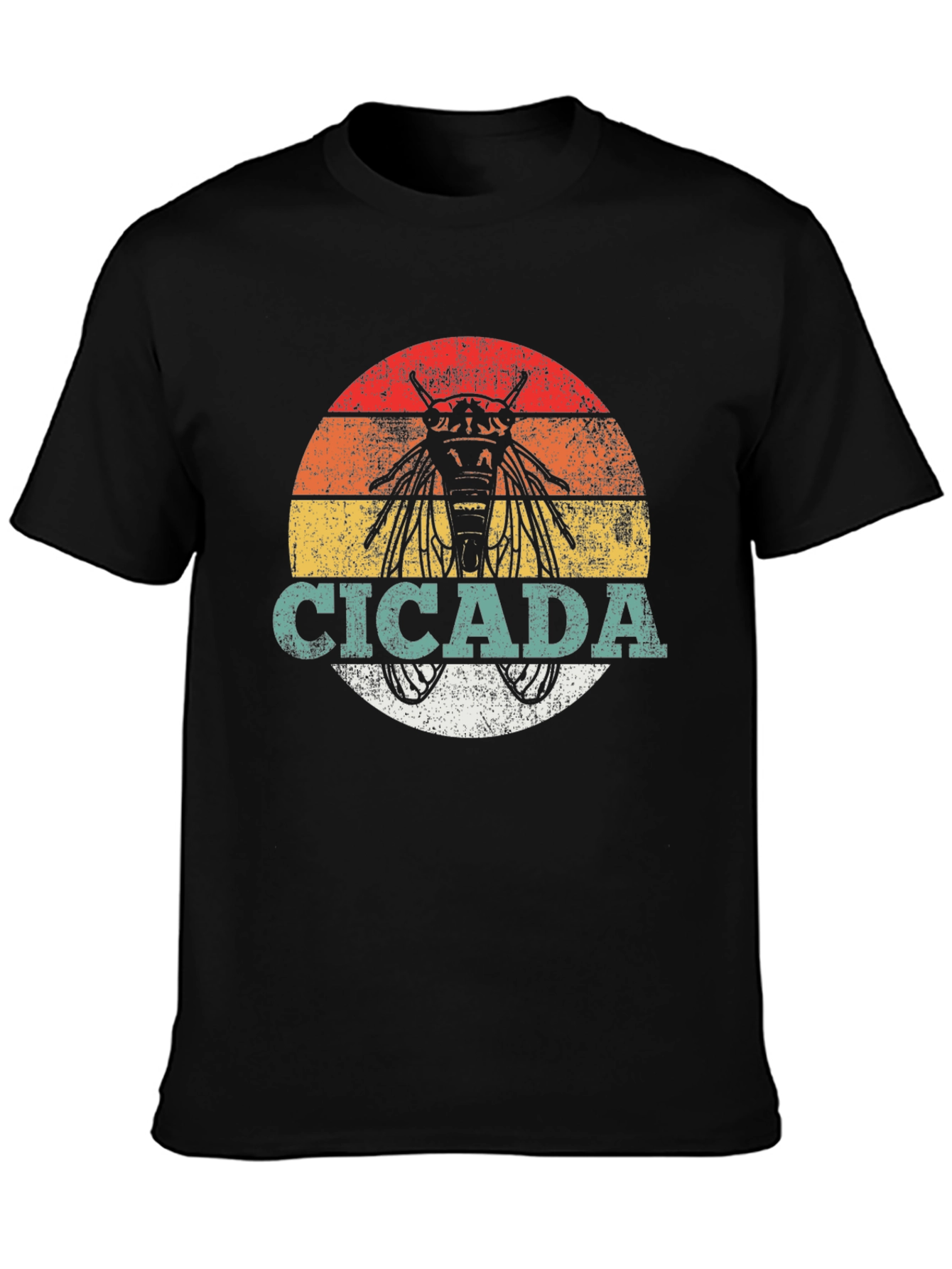Cicada Insect Graphic T-Shirt - Retro Style - 3