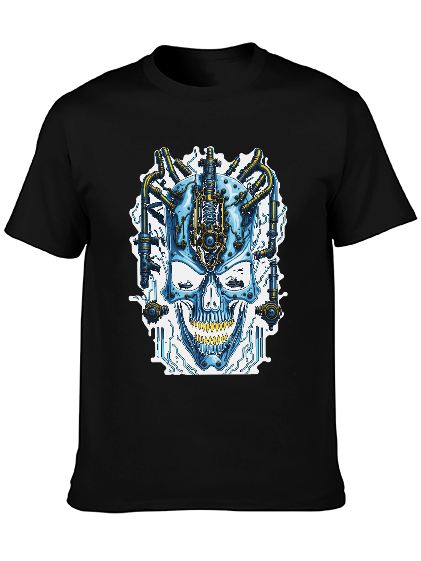 Cyberpunk Skull T-Shirt - Futuristic Style - 3