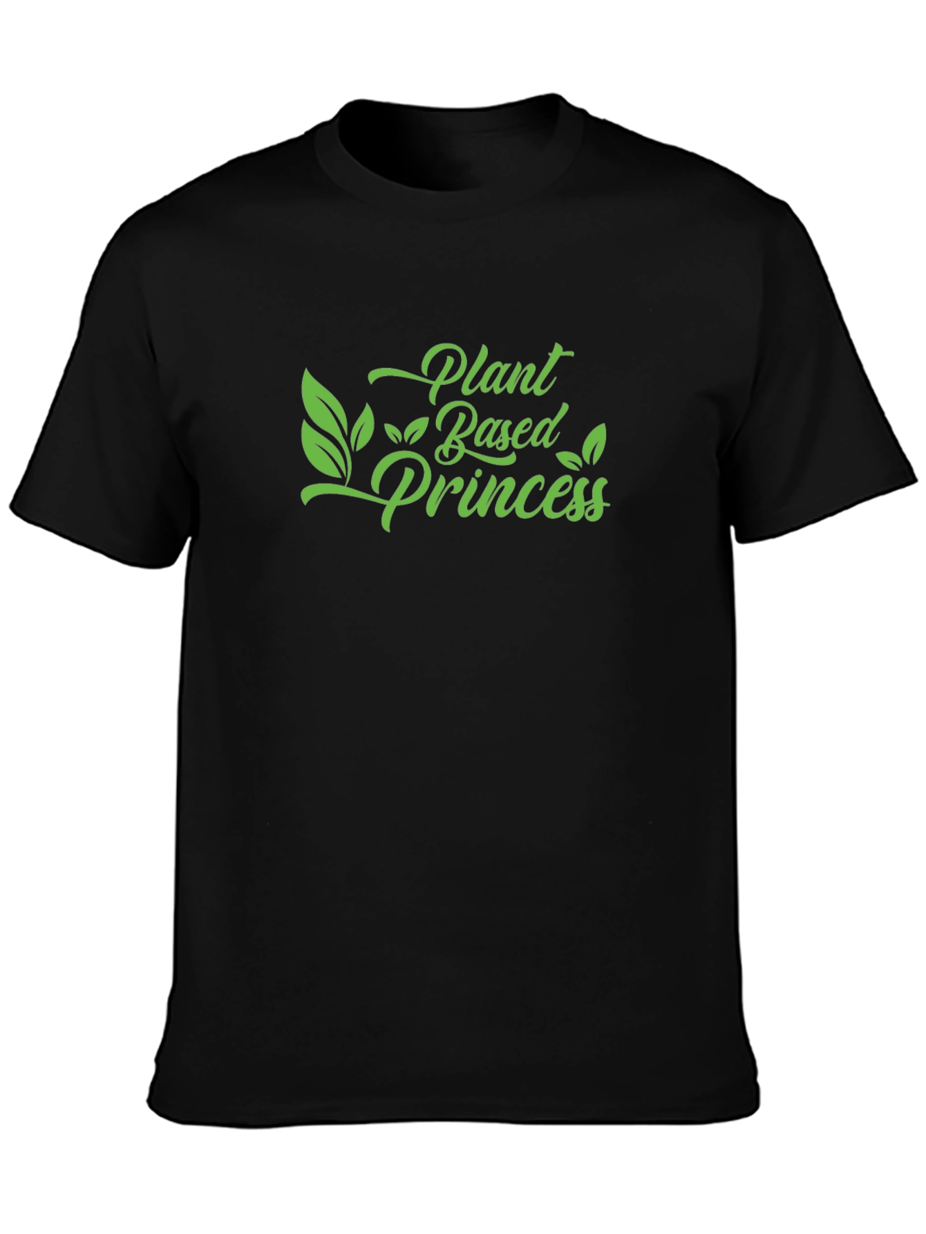 Black Plant Based Princess T-Shirt - Vegan Style view 3