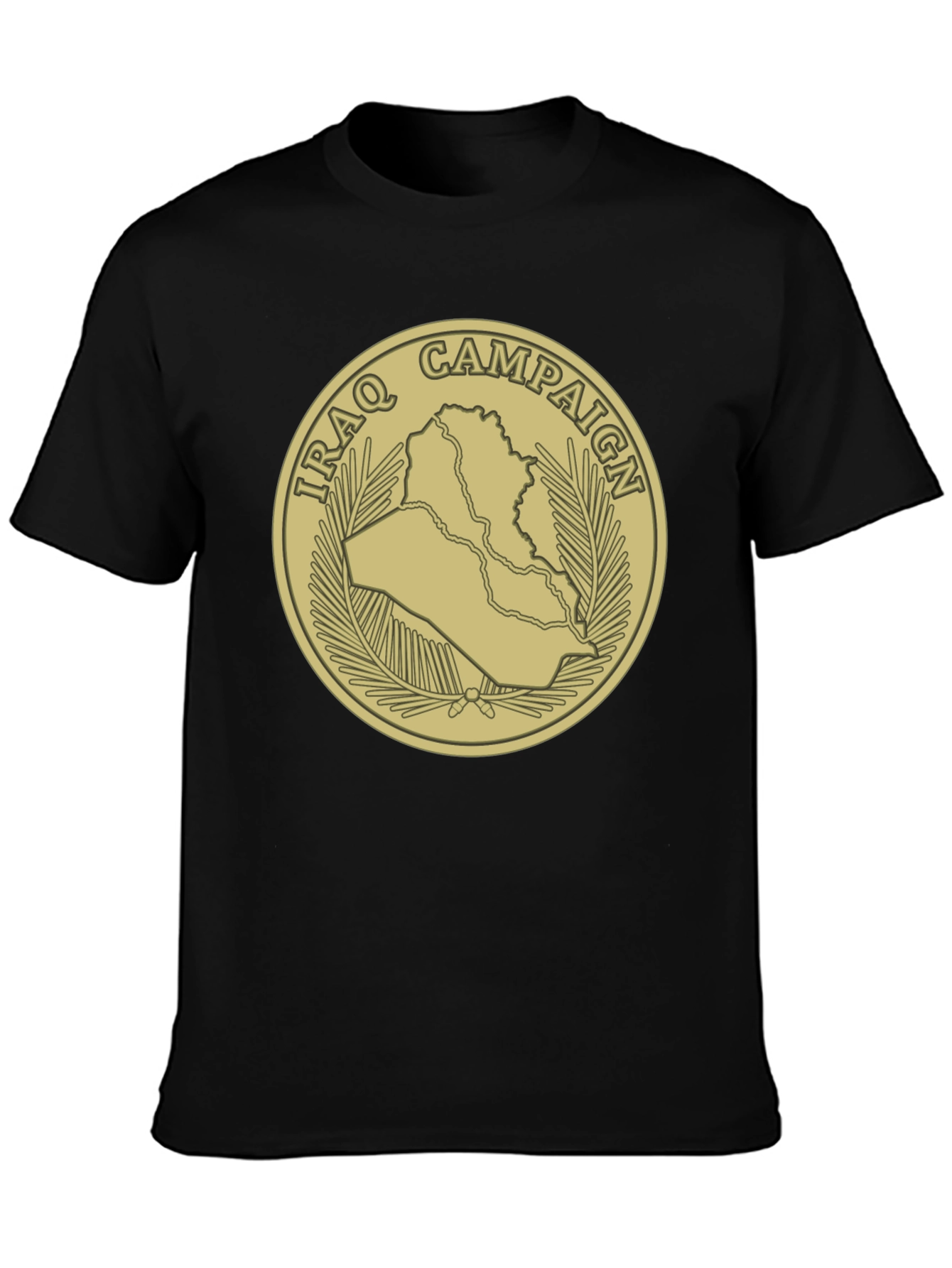 Black Iraq Campaign T-Shirt view 3