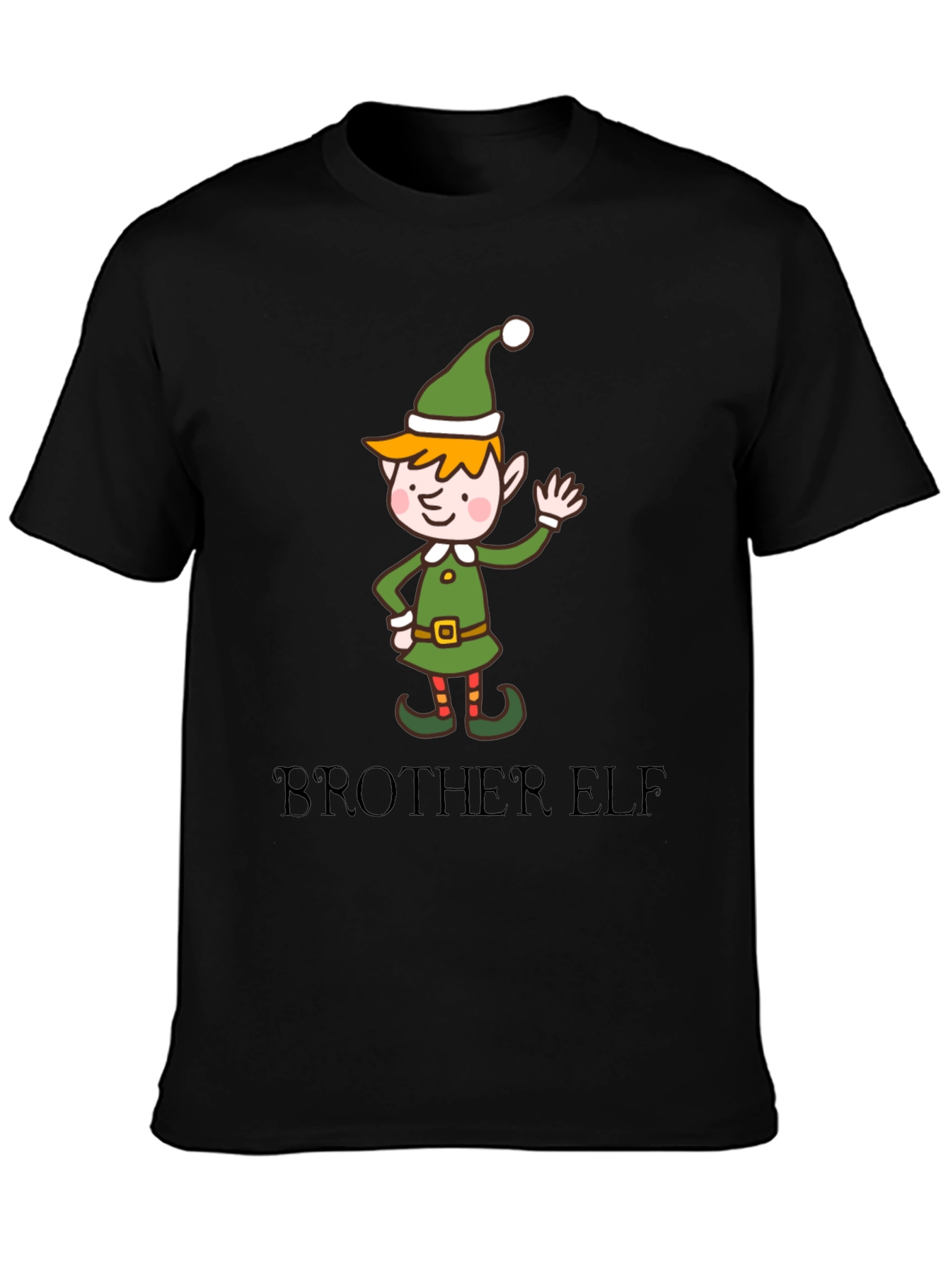 Black Brother Elf T-Shirt view 3