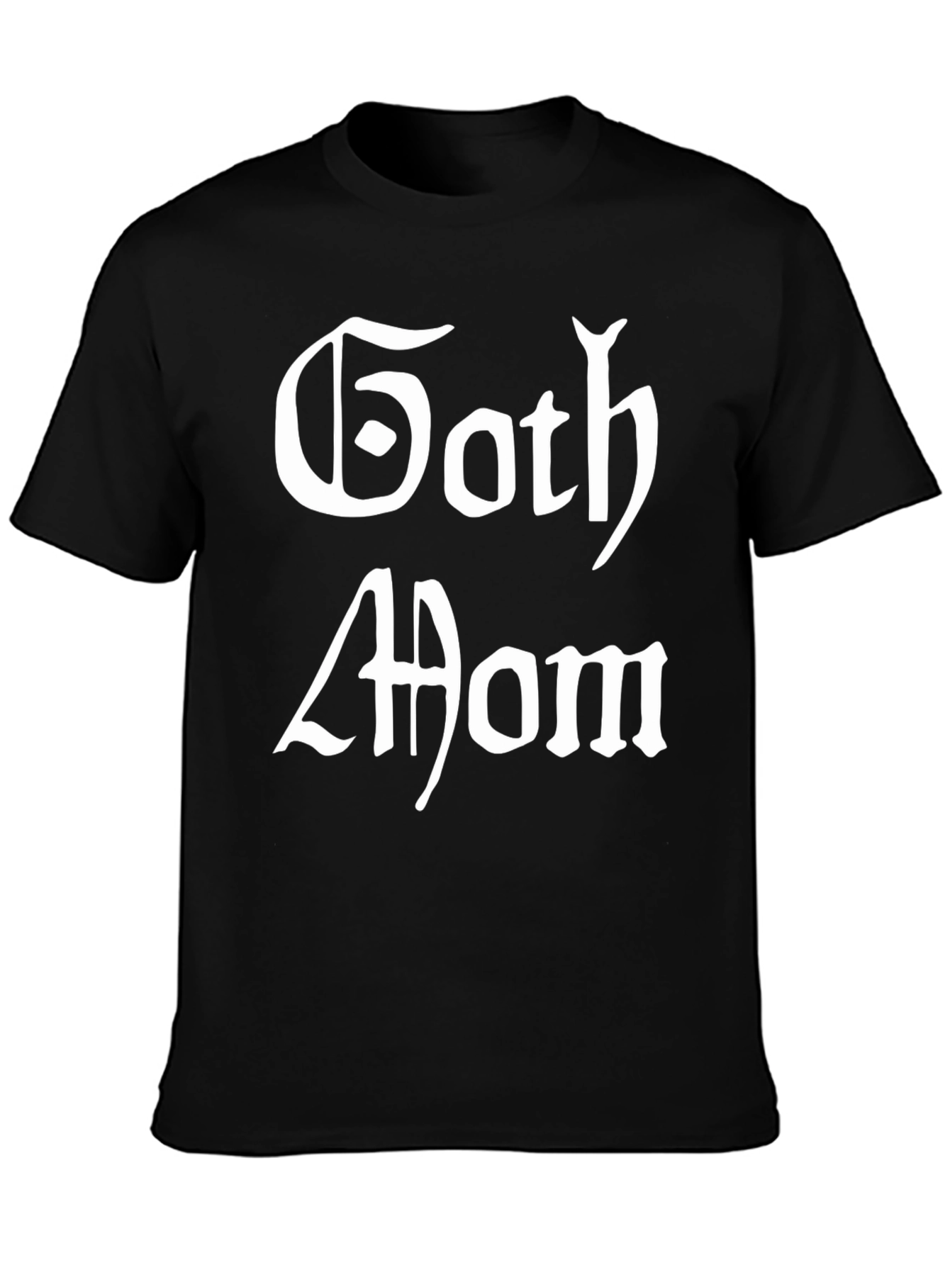 Black Goth Mom Black T-Shirt view 3