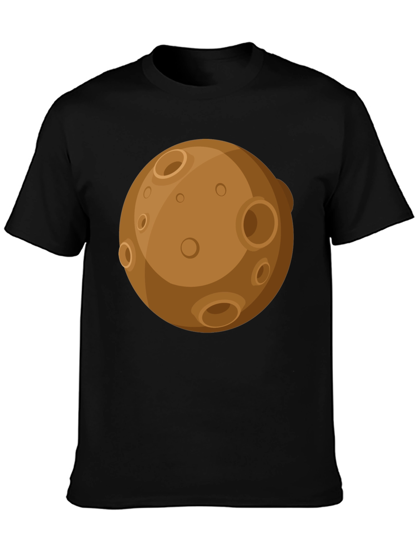 Black Cartoon Planet Graphic Tee - Black T-Shirt view 3