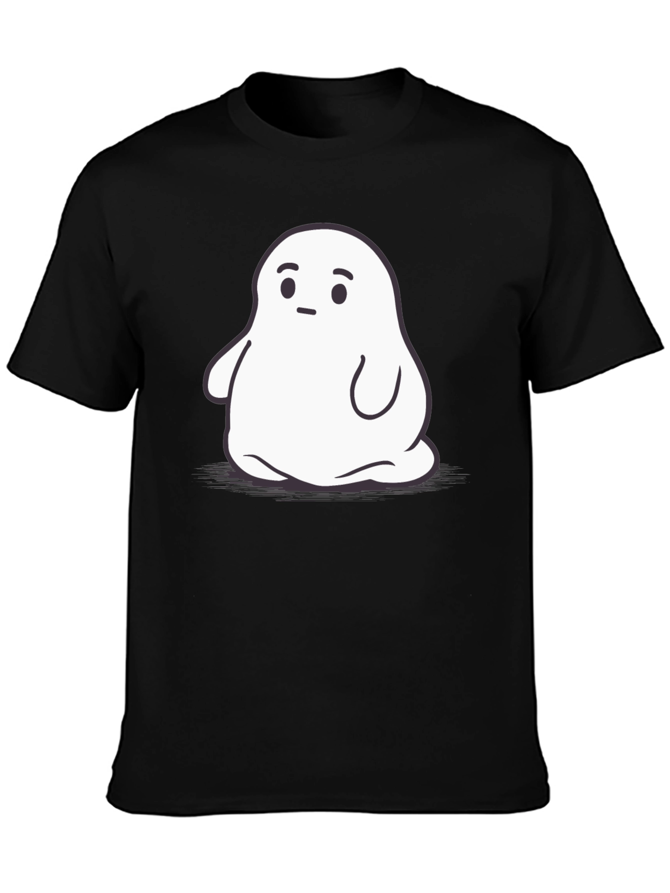 Black Ghost Graphic Black T-Shirt view 3