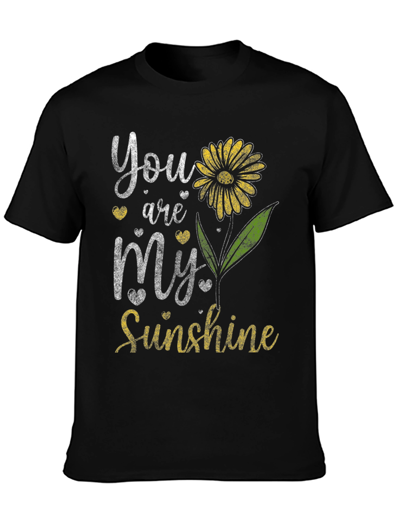 Black You Are My Sunshine Graphic Tee - Black view 3