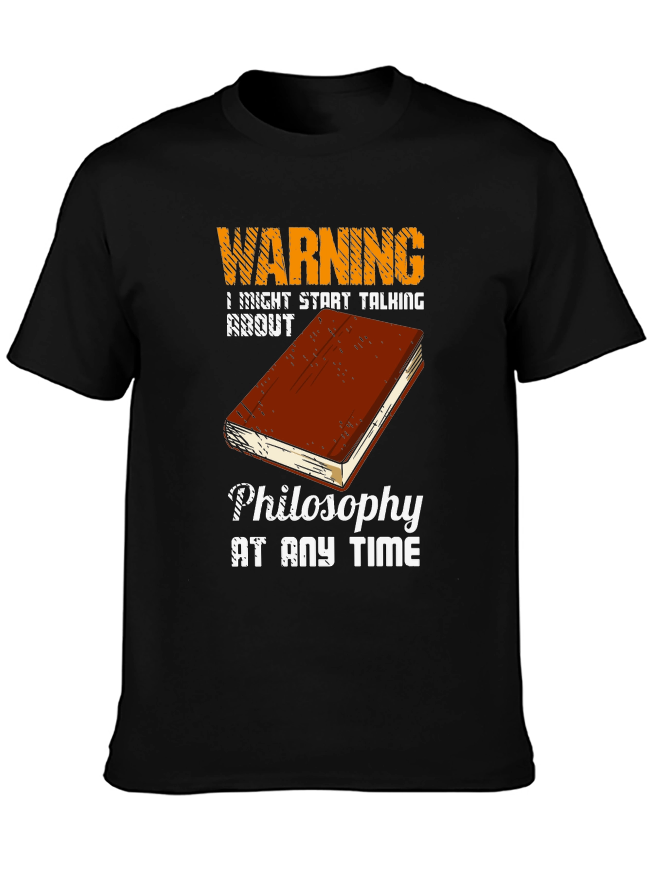 Black Warning Philosophy T-Shirt view 3