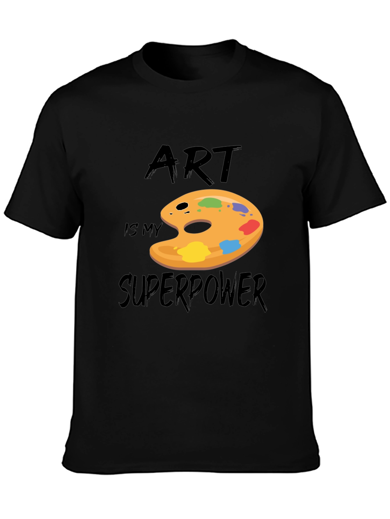 Black Art is My Superpower Graphic T-Shirt view 3