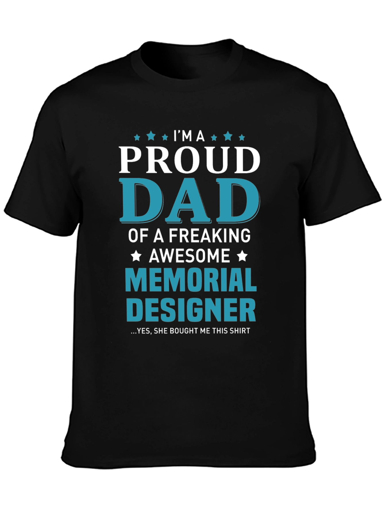Proud Dad Memorial Designer T-Shirt - 3