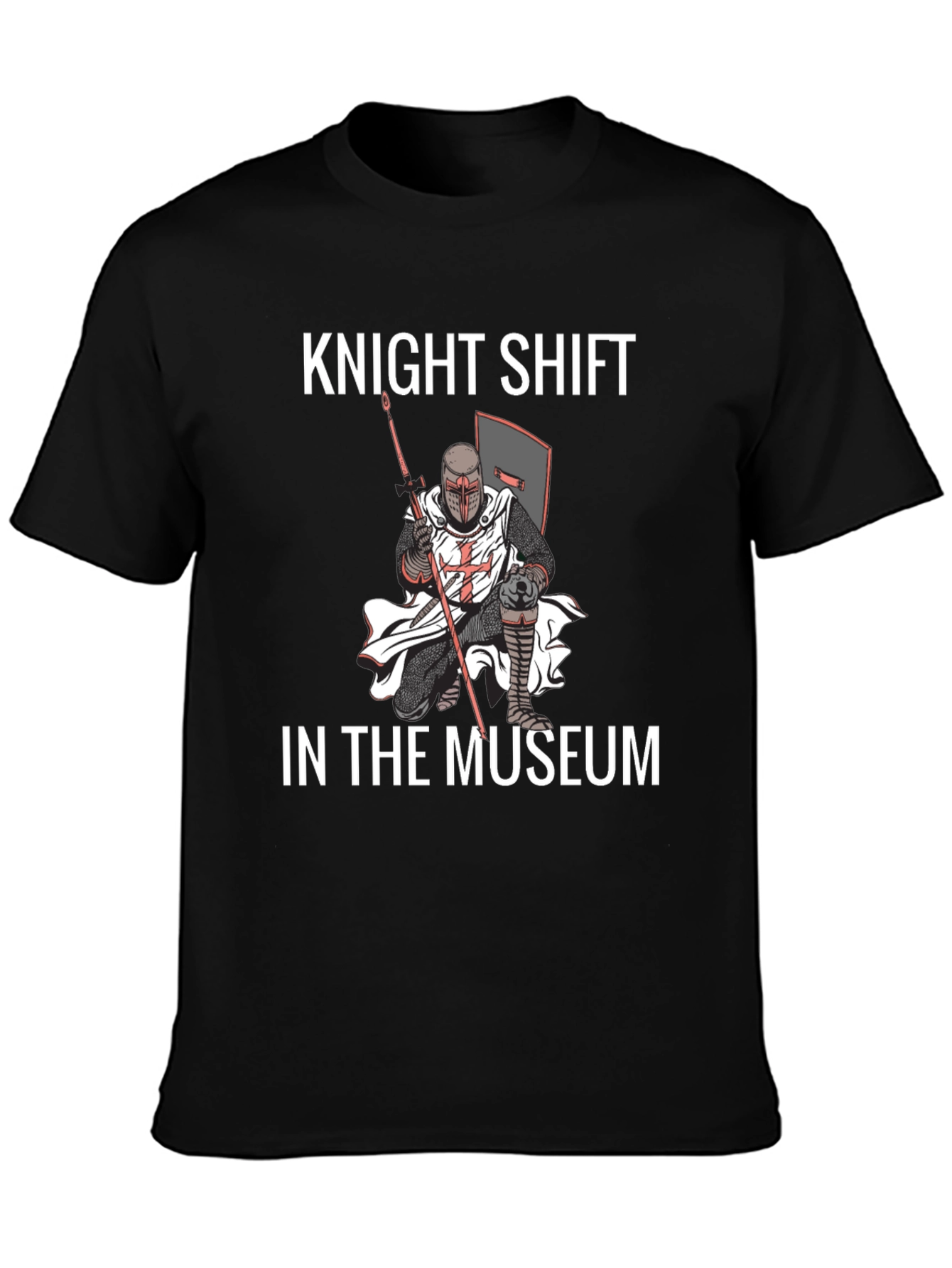 Black Knight Shift Museum Black T-Shirt view 3