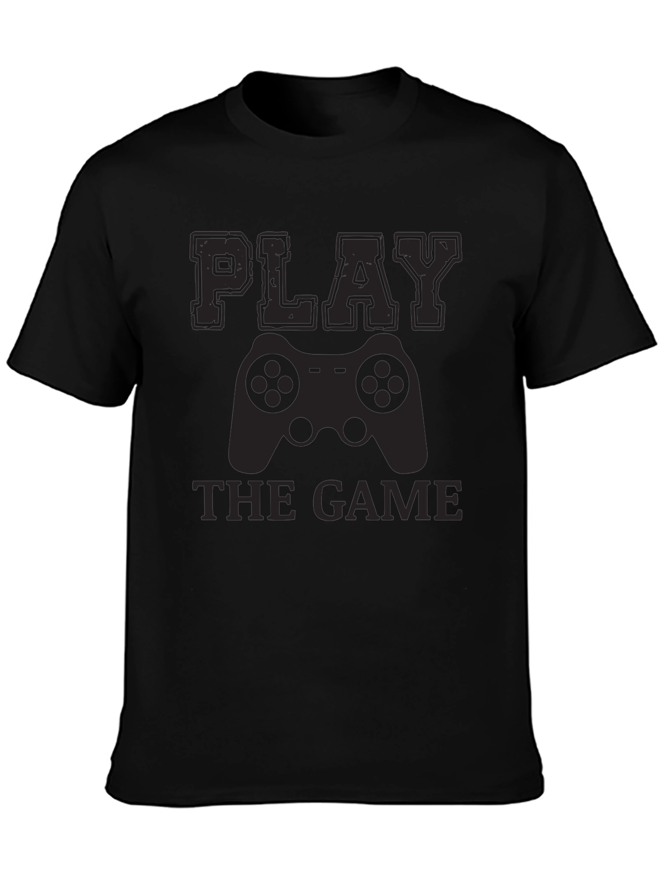 Black Play The Game T-Shirt - Gamer Style view 3
