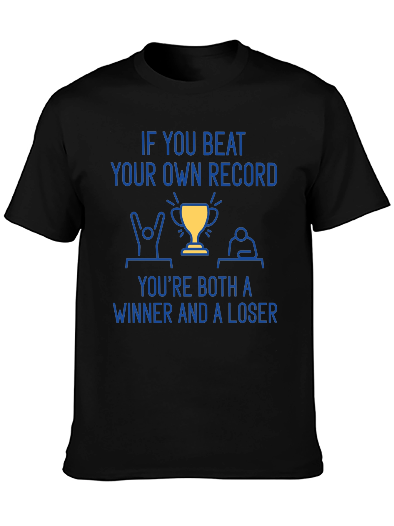 Black Winner & Loser T-Shirt - Motivational Tee view 3