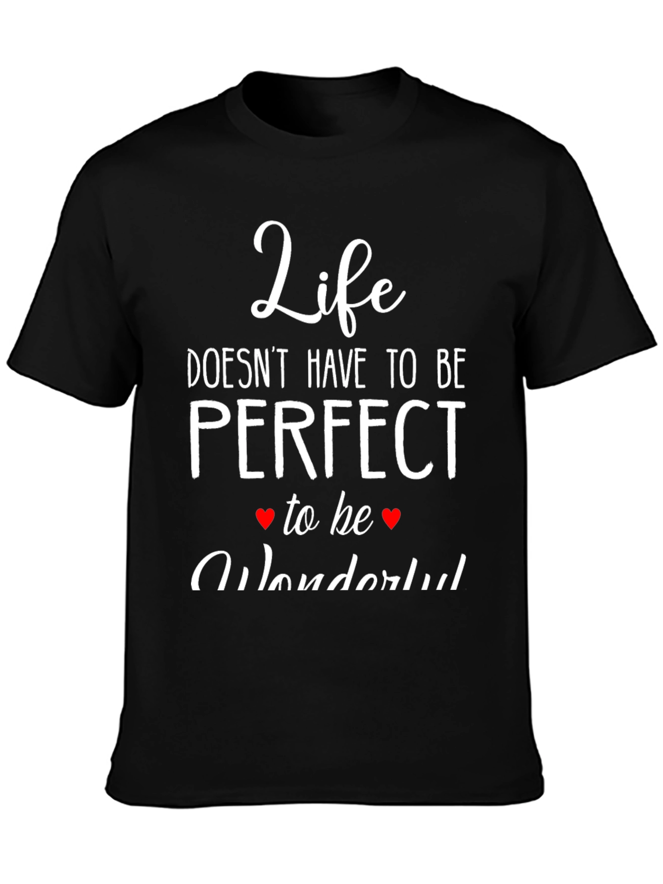 Black Life Doesn't Have to be Perfect T-Shirt view 3