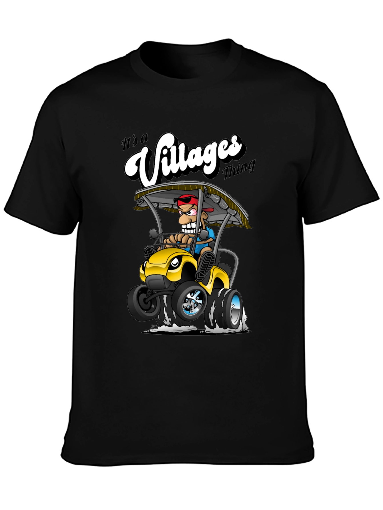 Black It's a Villages Thing Black T-Shirt view 3