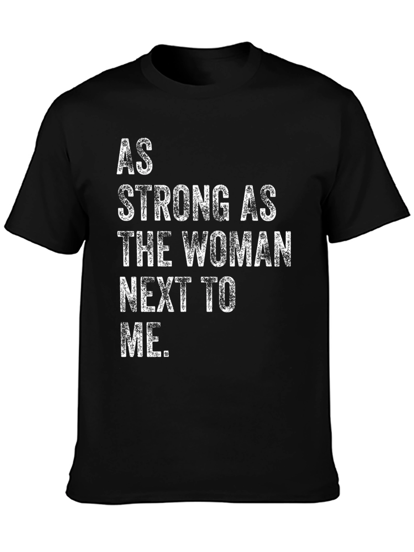 Black Strong Woman Graphic Tee - Empowering Message view 3
