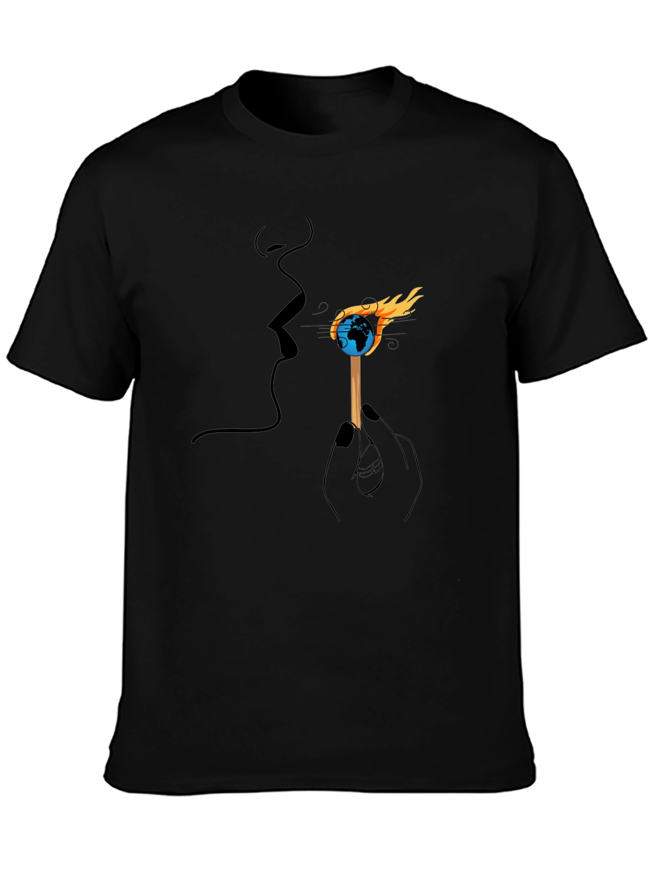 Black Earth on Fire Graphic Tee view 3