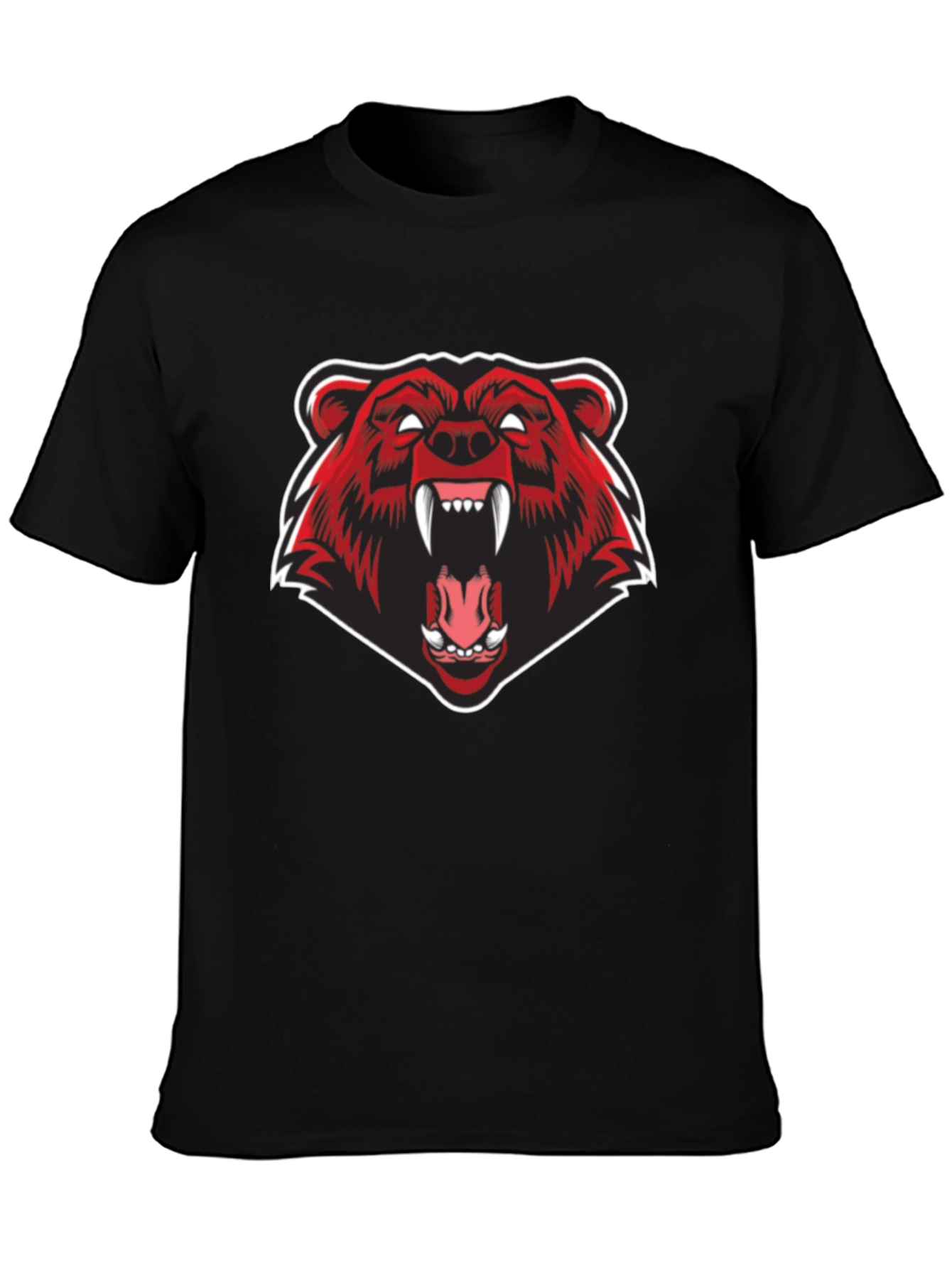 Black Bear Graphic Black T-Shirt view 3