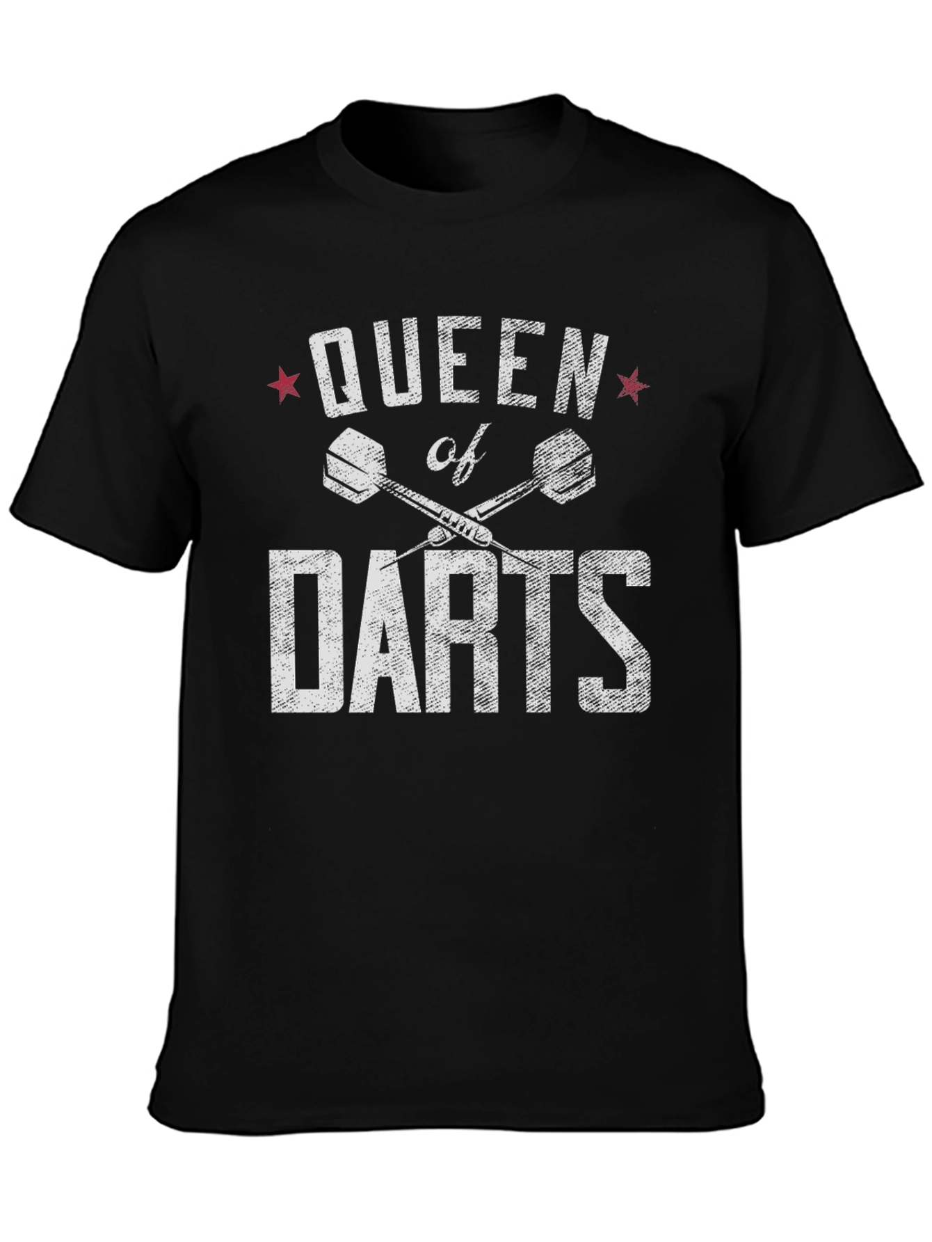 Black Queen of Darts Graphic T-Shirt - Black view 3