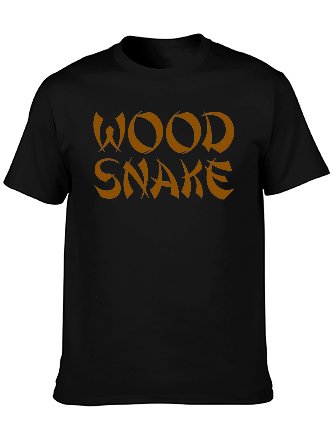Black Wood Snake Graphic Tee - Soft Cotton Blend view 3