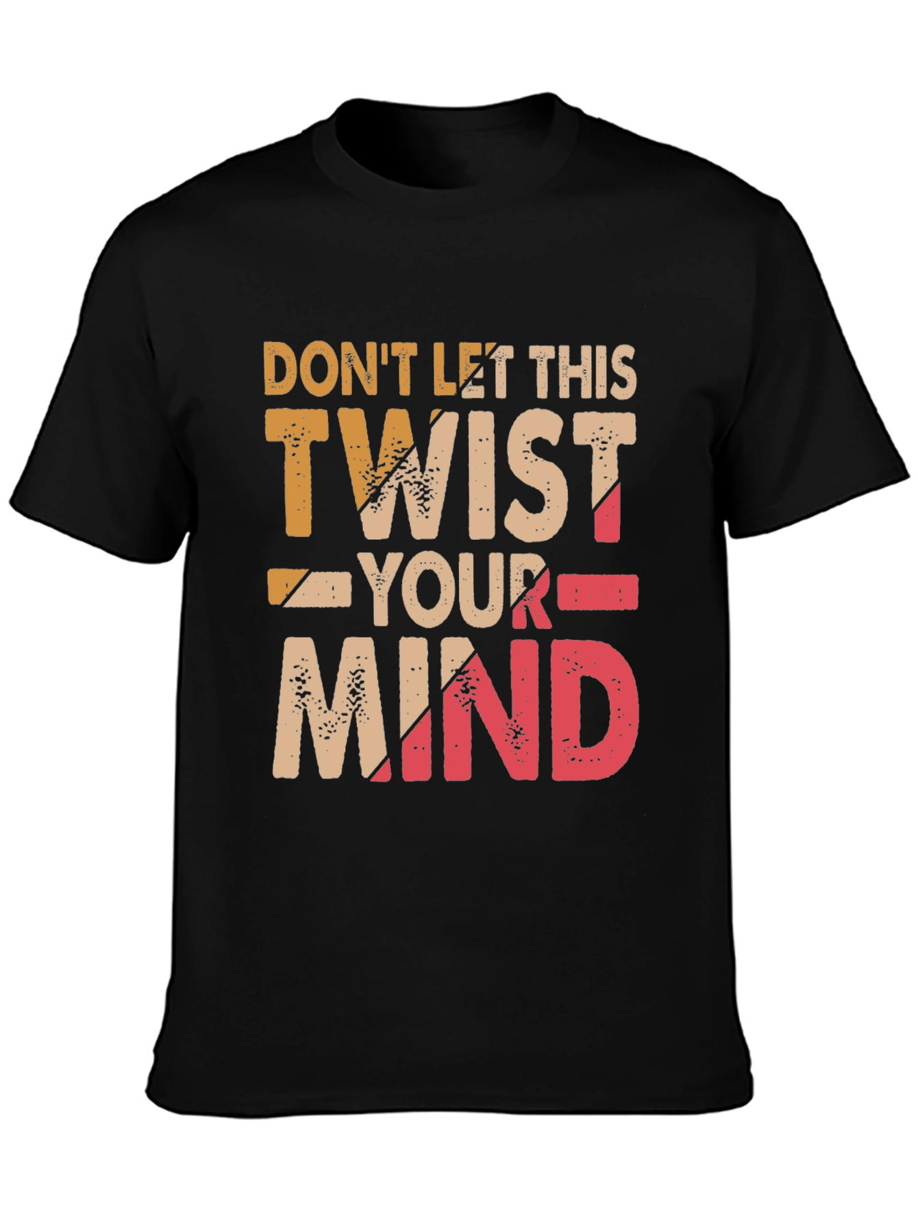 Black Don't Let This Twist Your Mind Graphic Tee view 3