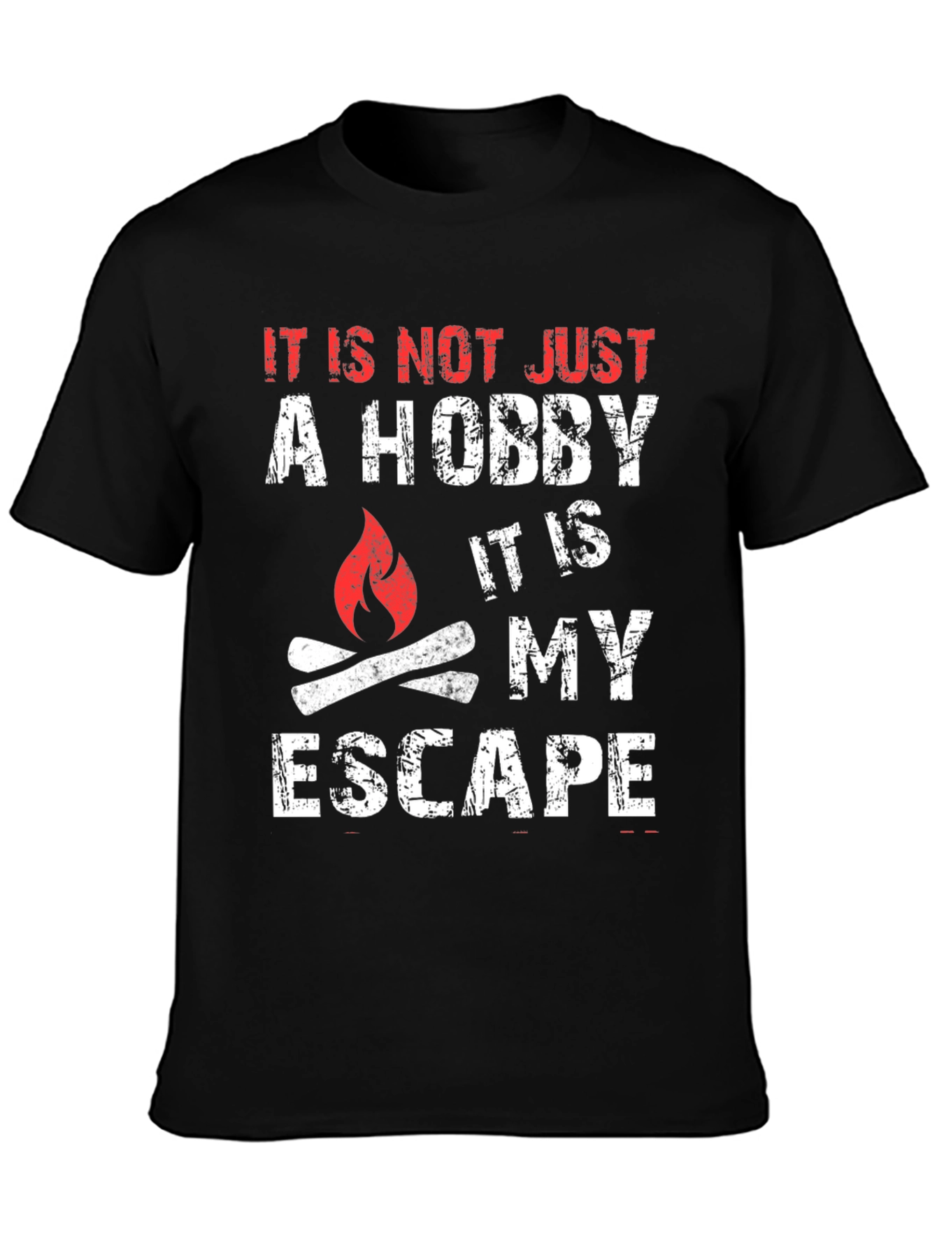 Black Hobby Escape Graphic T-Shirt view 3