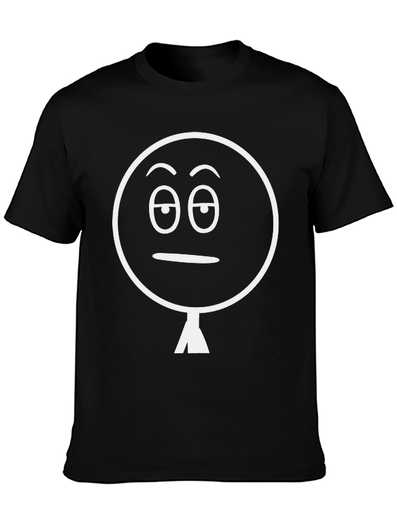 Black Sarcastic Mood Black T-Shirt - Funny Graphic Tee view 3