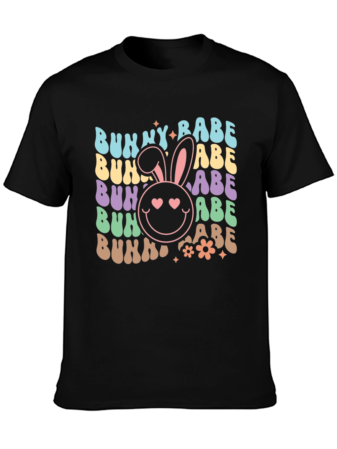Black Bunny Babe Graphic Tee - Easter T-Shirt view 3