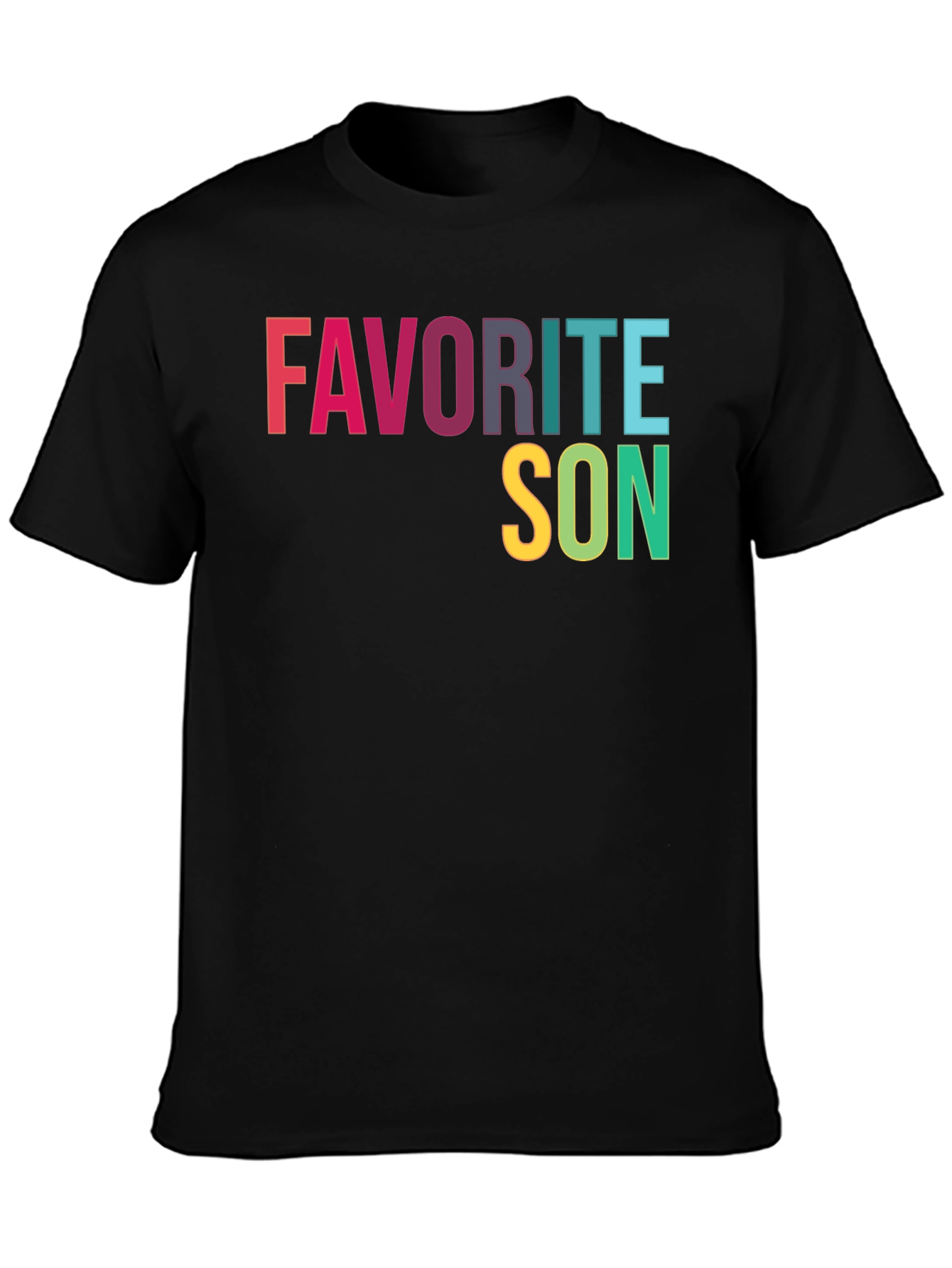 Black Favorite Son Graphic T-Shirt - Soft Cotton Blend view 3