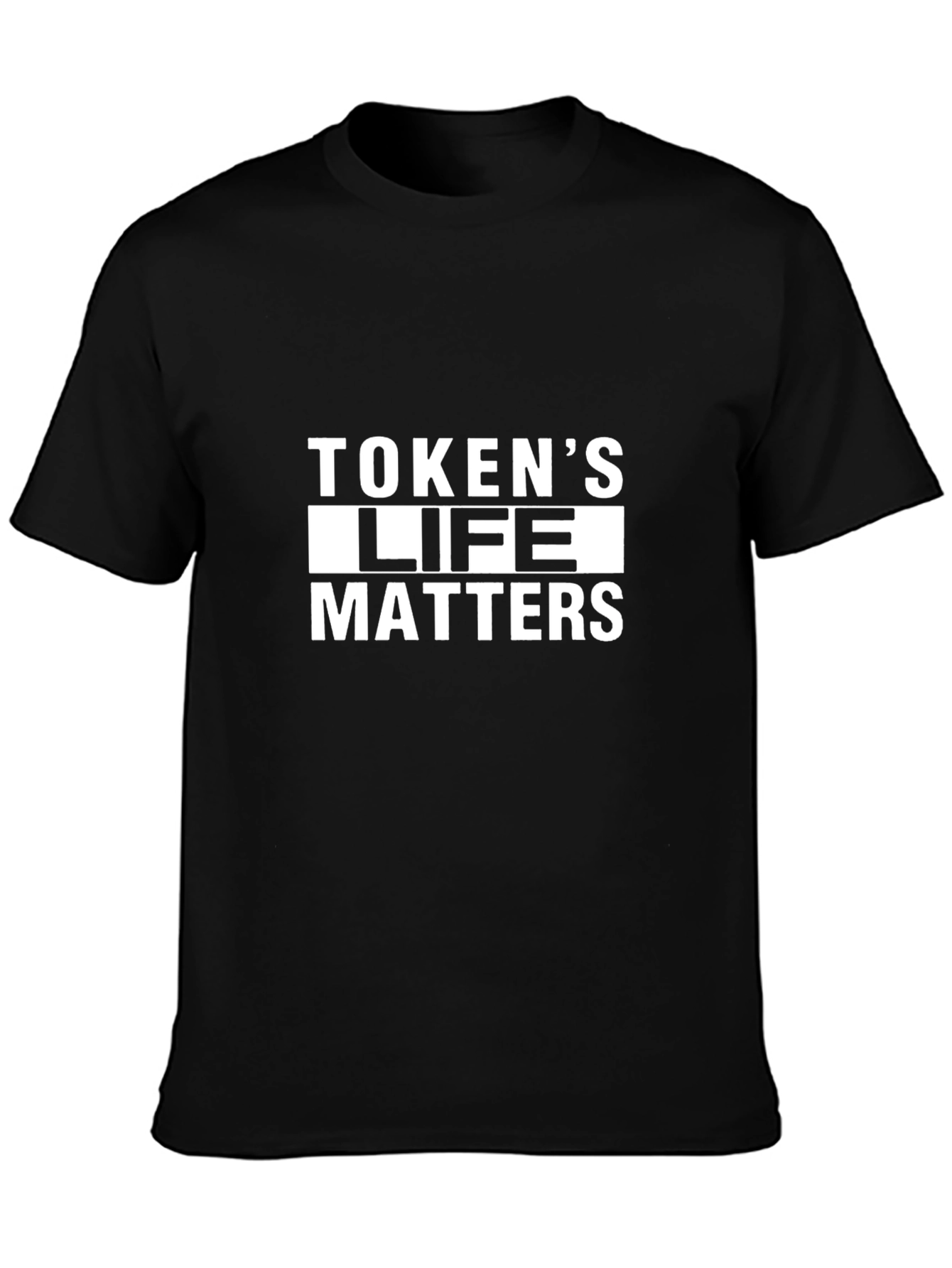Black Token's Life Matters Black Graphic Tee view 3